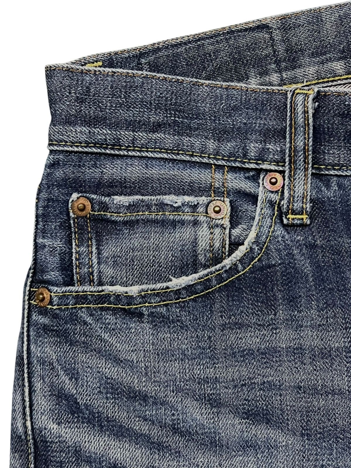 Uniqlo Loose Vintage Uniqlo S-002 Original Basic - Faded Wash Jeans Size US 32 / EU 48 - 8 Thumbnail