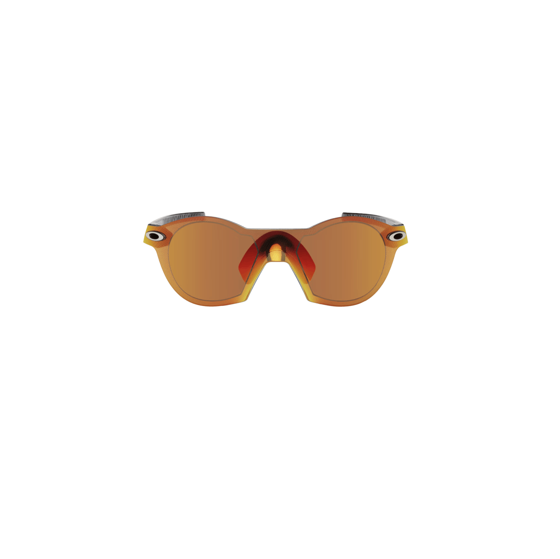 image of Oakley Gray Orange Red Re:subzero Sunglasses in Red/Orange, Men's