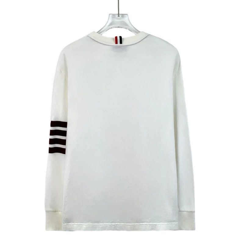 Thom Browne Thom Browne size40 White cotton round neck long sleeve hood Size US XXS / EU 40 - 2 Thumbnail