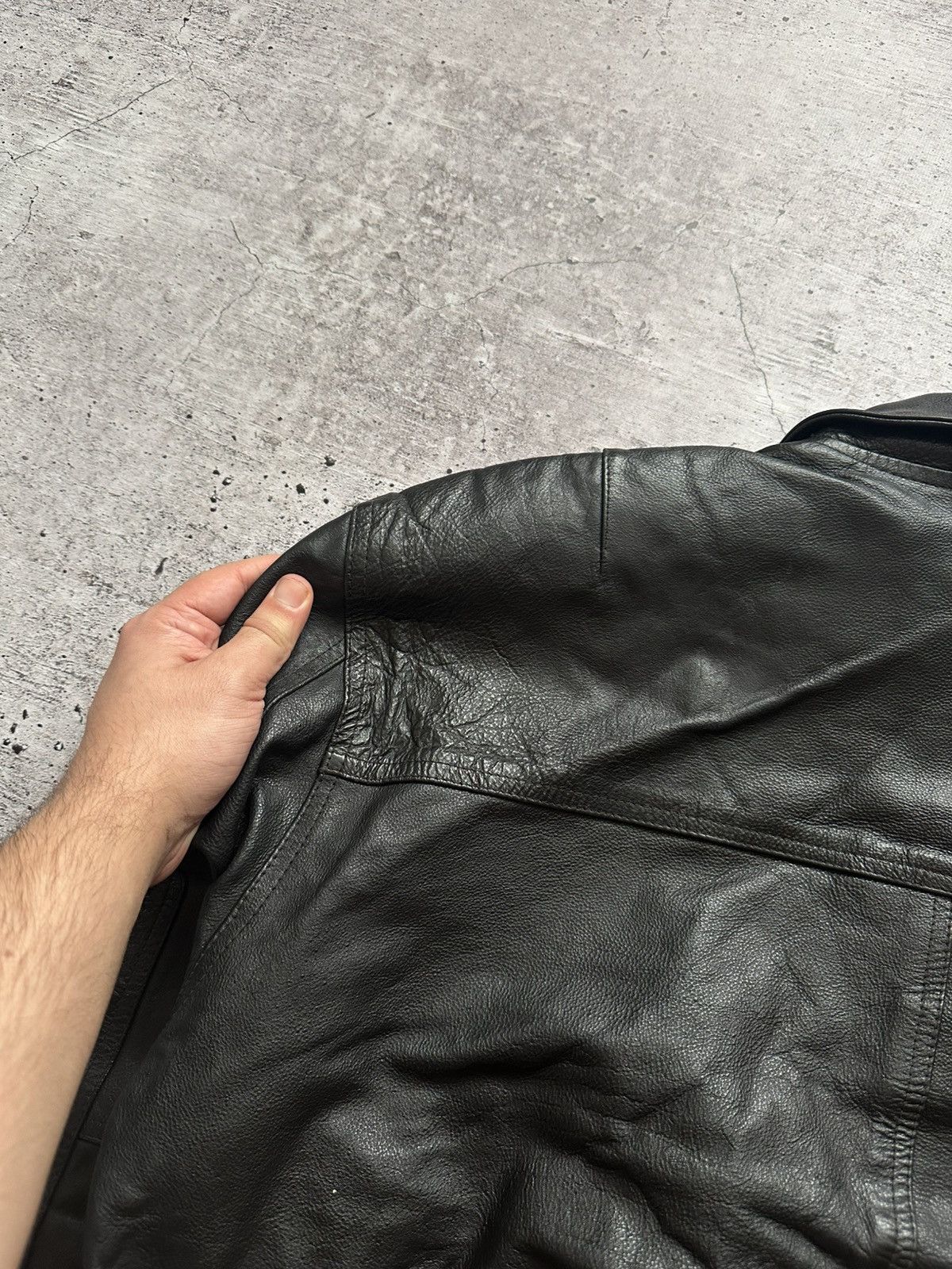 Vintage Vintage U-boot by Riccardo Leather Bomber Jacket Size US L / EU 52-54 / 3 - 20 Thumbnail