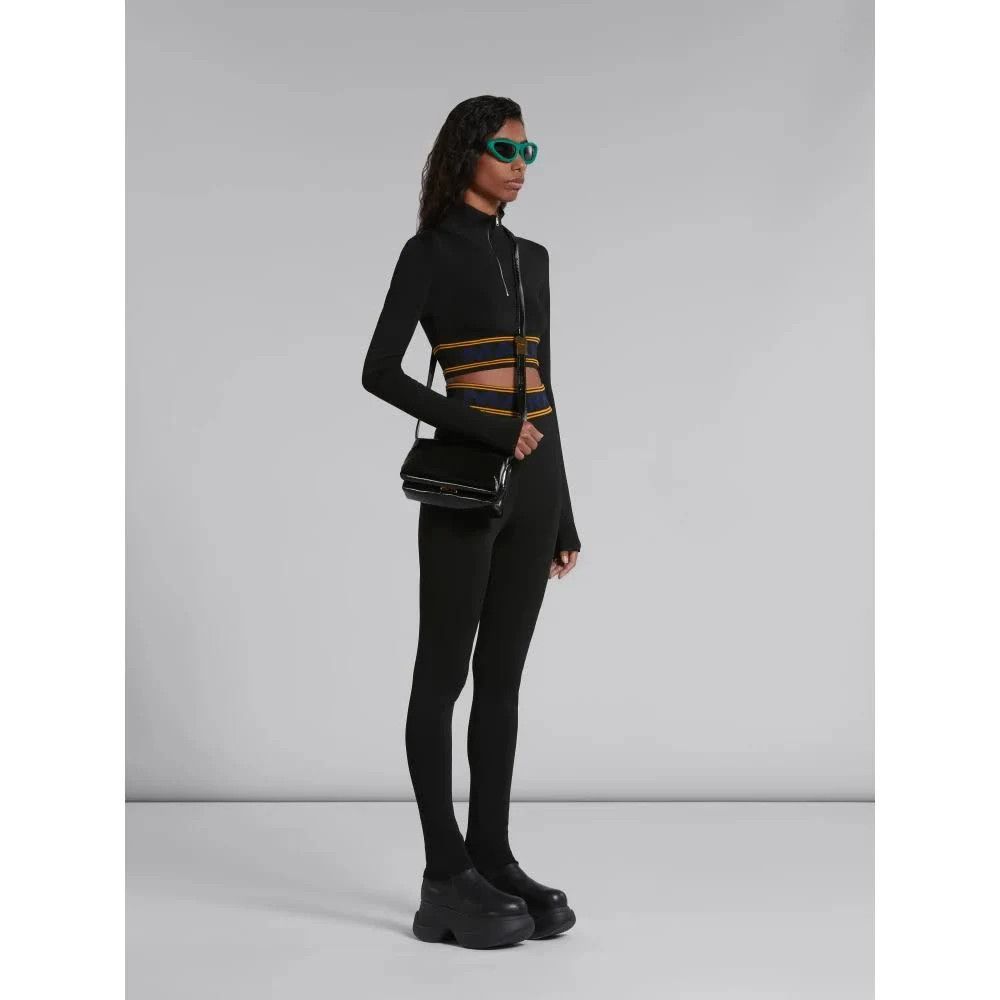 Marni o1w1db10824 Cropped Jumper in Black Size M / US 6-8 / IT 42-44 - 4 Thumbnail