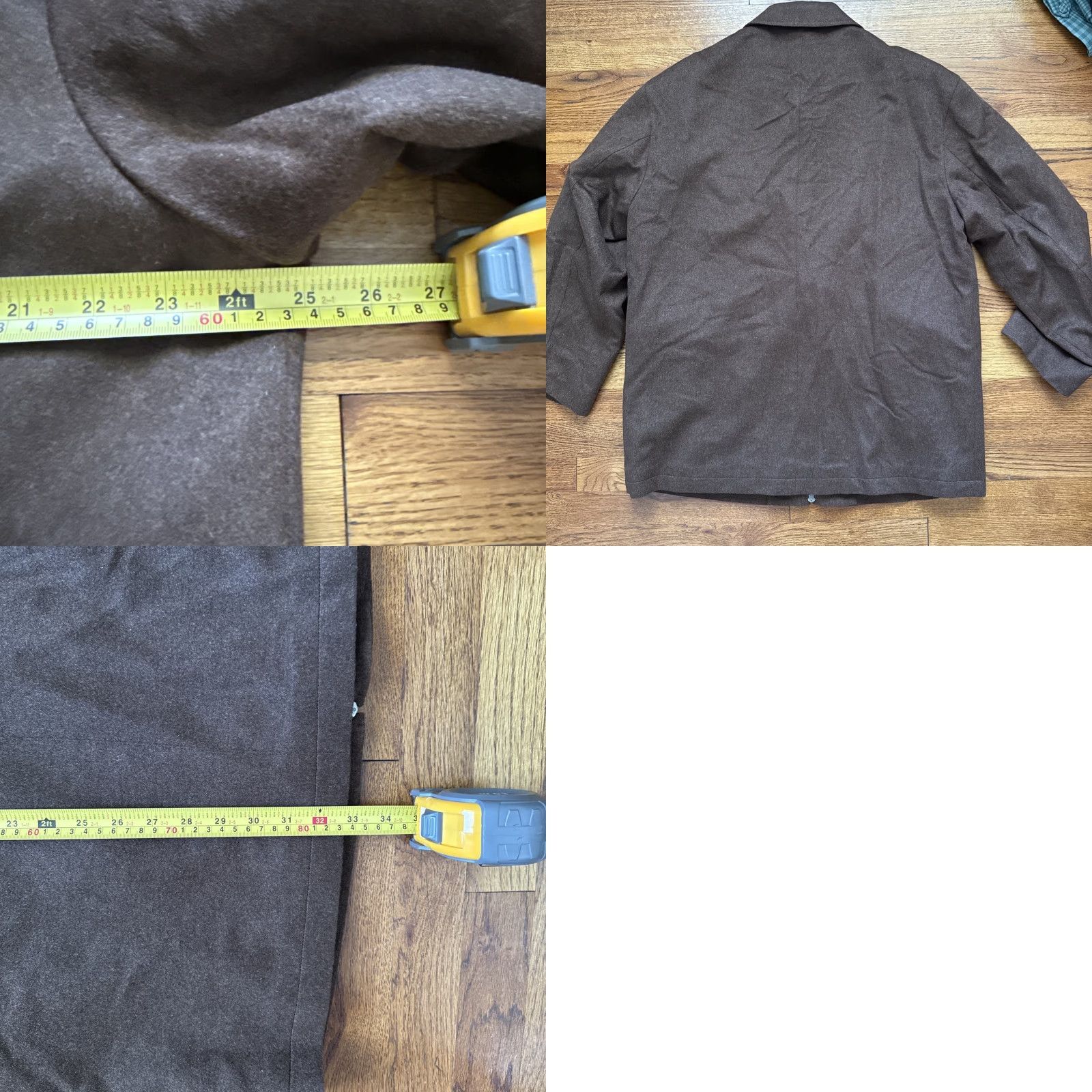 Vintage Carmel Zhao Full Zip Jacket Coat BROWN XL Wool & Cashmere Size XL / US 12-14 / IT 48-50 - 8 Thumbnail