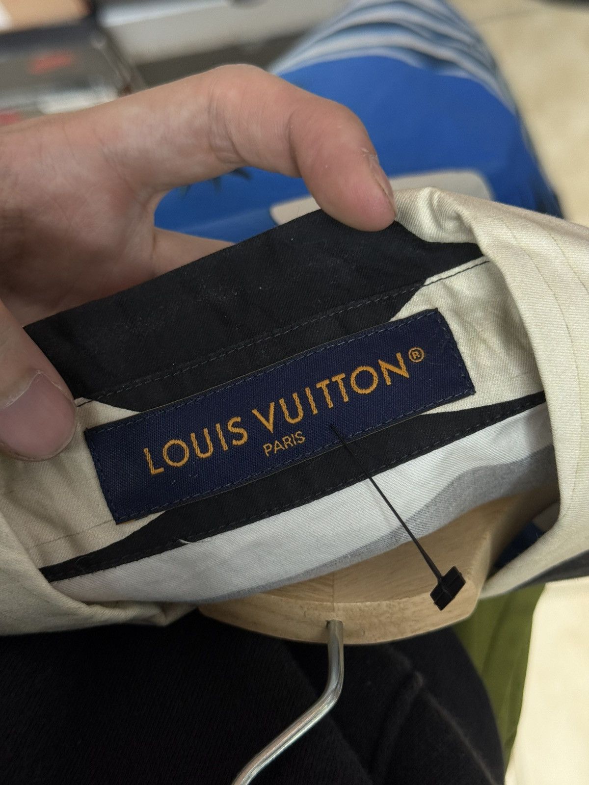 Louis Vuitton Louis Vuitton Button Up Palm Tree Blue Tee 2024 (XL) Size US XL / EU 56 / 4 - 14 Thumbnail