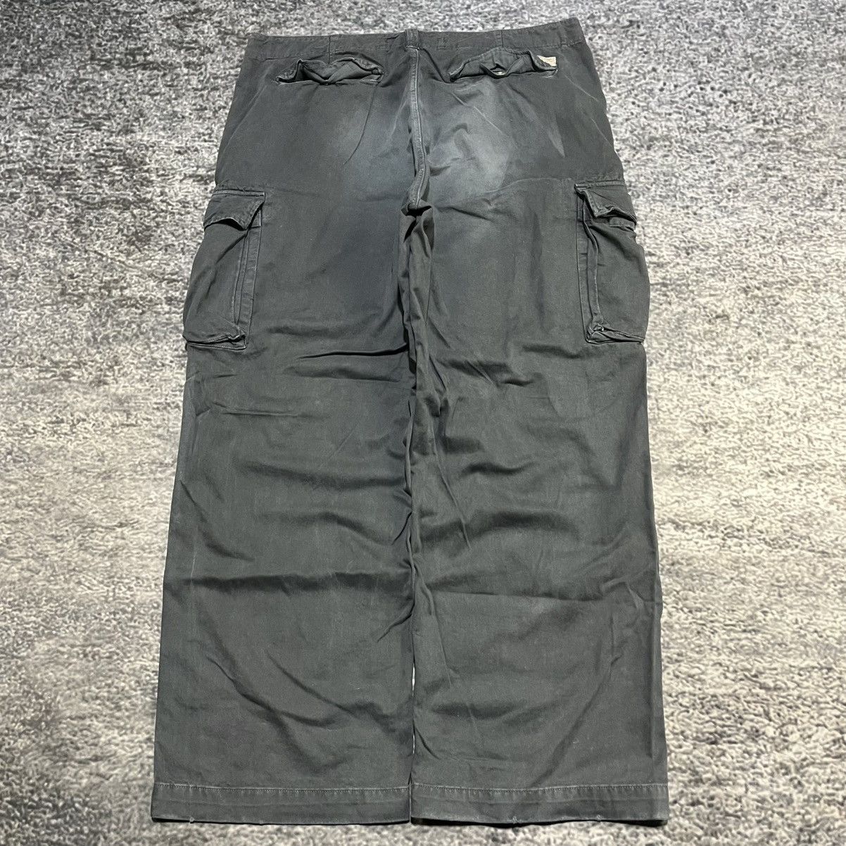 American Eagle Outfitters VINTAGE Y2K AMERICAN EAGLE GRAY BAGGY WIDE LEG CARGO PANTS Size US 38 / EU 54 - 2 Thumbnail