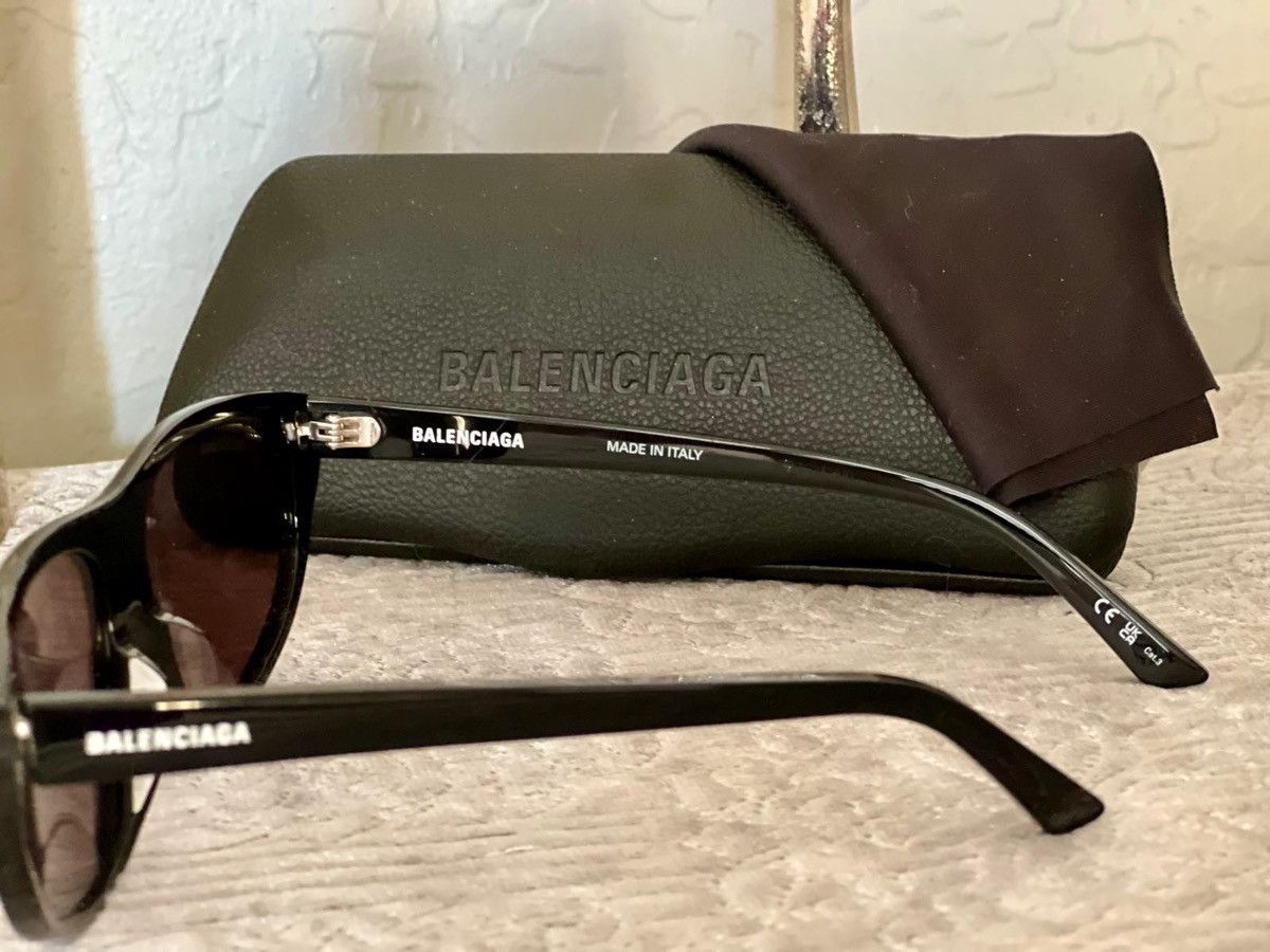 Balenciaga Balenciaga 60MM Rectangle Sunglasses Size ONE SIZE - 3 Thumbnail