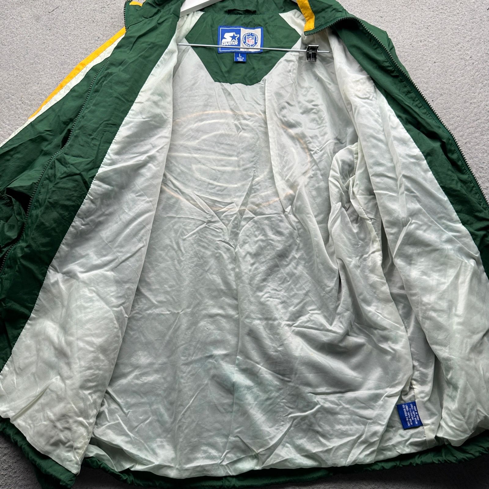 Starter VTG 90s Starter Green Bay Packers Windbreaker Jacket Large Size US L / EU 52-54 / 3 - 9 Thumbnail