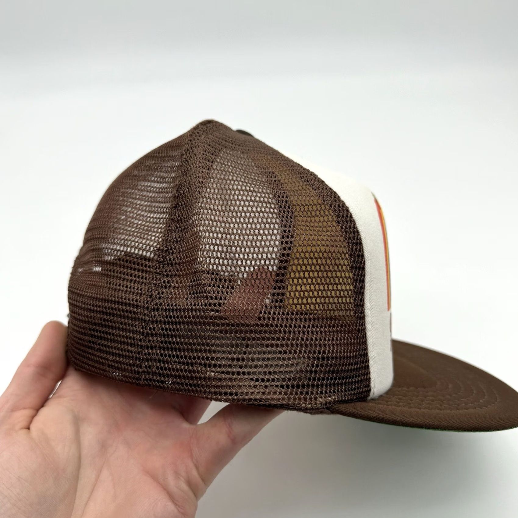 Rainbow VINTAGE South of the Border Snapback Trucker Hat Pedro Rainbow Cartoon 80s SOCAL Brown Size ONE SIZE - 5 Thumbnail