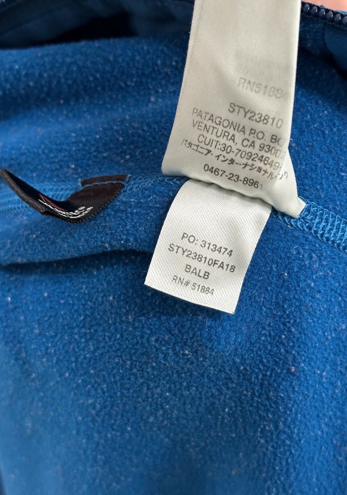 Patagonia Patagonia Worn Wear Mens Track Jacket Hiking Fleece Polartec Size US L / EU 52-54 / 3 - 10 Thumbnail