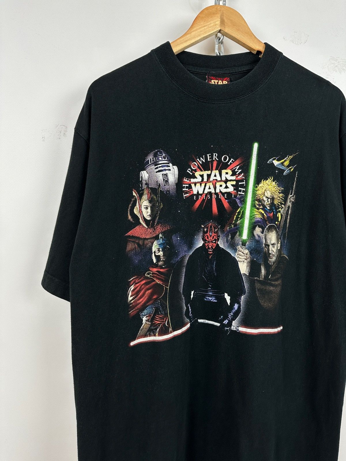 Star Wars 1999 Vintage Star Wars Episode 1 Power Of Myth Tour T-Shirt Size US XL / EU 56 / 4 - 4 Thumbnail