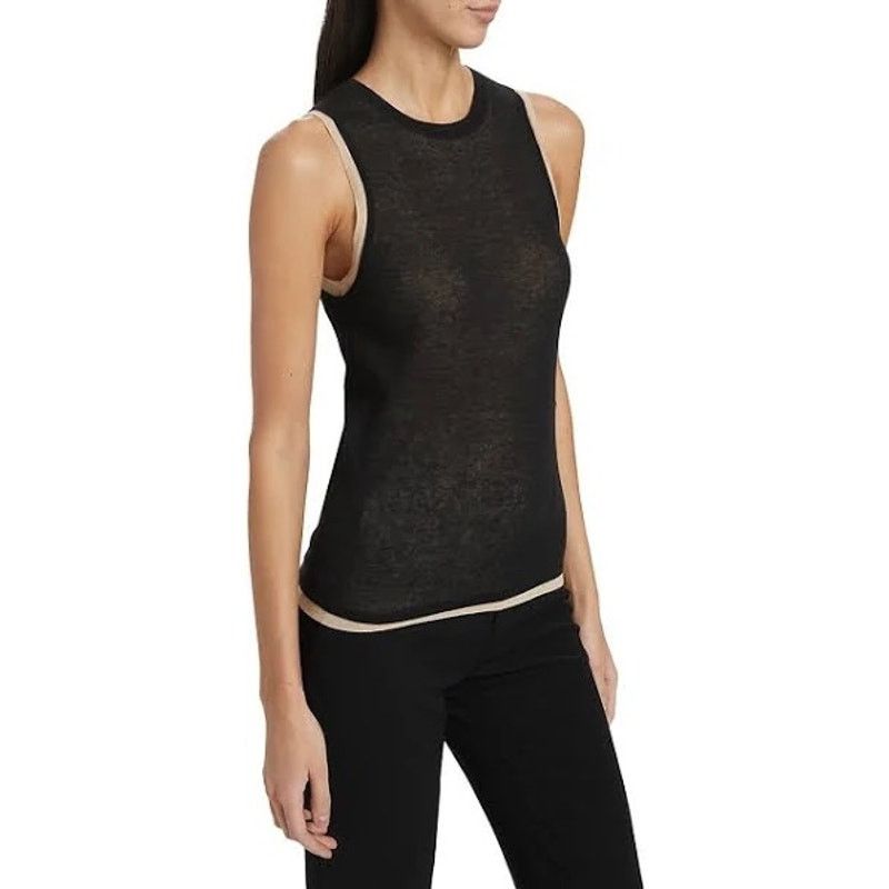 Vince Vince Double Layer Camisole - Black & Beige - Size Small Size S / US 4 / IT 40 - 2 Thumbnail