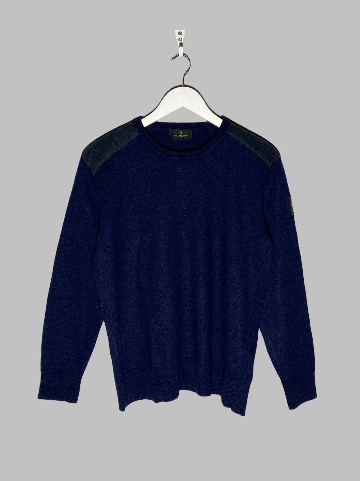 Belstaff Belstaff Wool Sweater Navy Blue Men’s Size US S / EU 44-46 / 1 - 1 Thumbnail