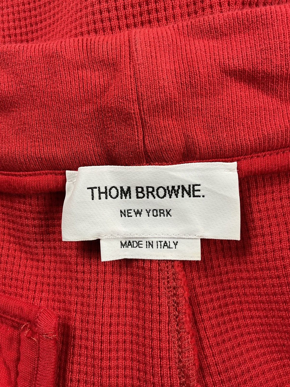 Thom Browne Thom Browne Red Compact Waffle 4-Bar Sweatshort Size US 32 / EU 48 - 9 Thumbnail