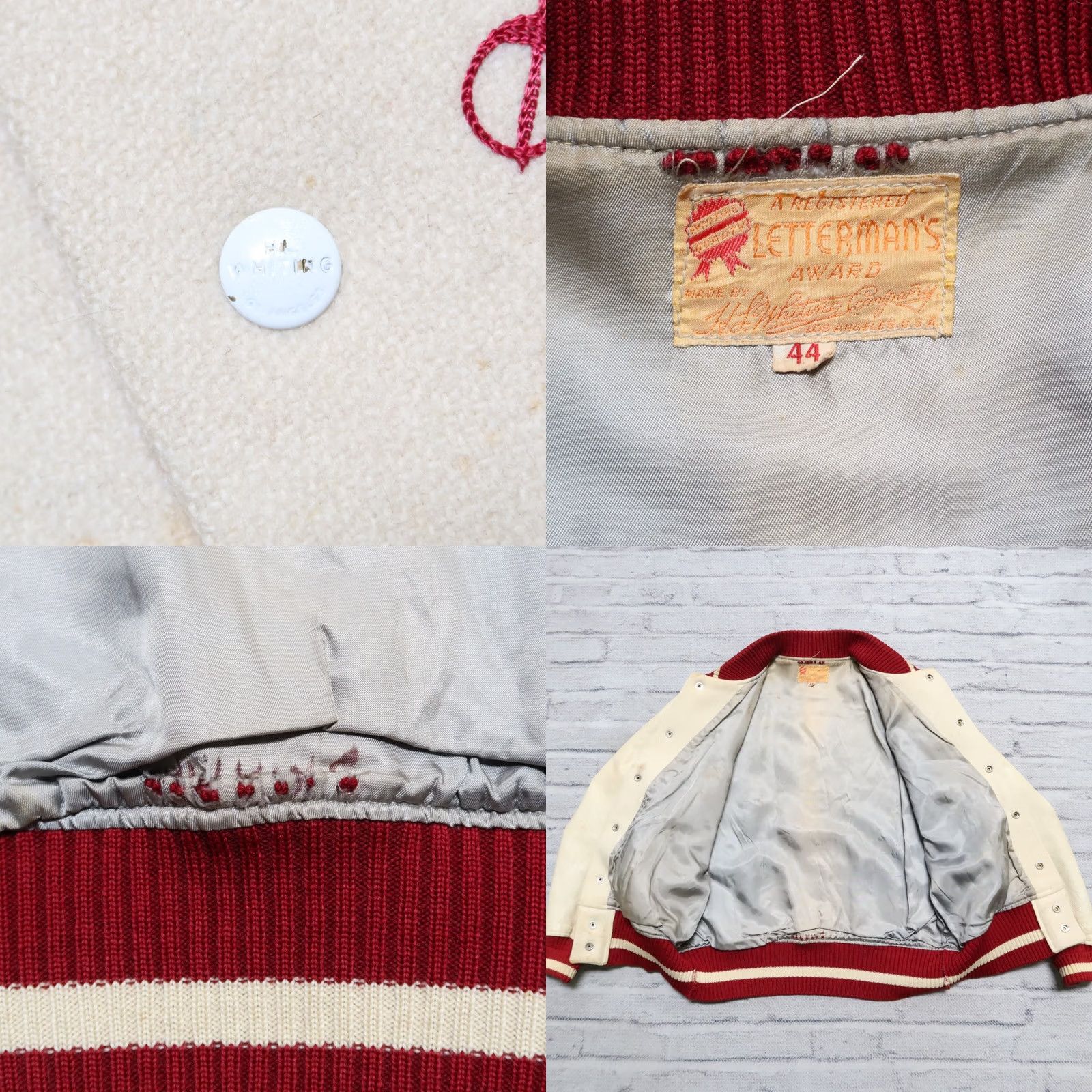 Vintage Vintage Stanford University Wool Leather Varsity Jacket Mens Jacket 44 White 90s Event Stanford University Varsity Jacket Mens Size US S / EU 44-46 / 1 - 10 Thumbnail