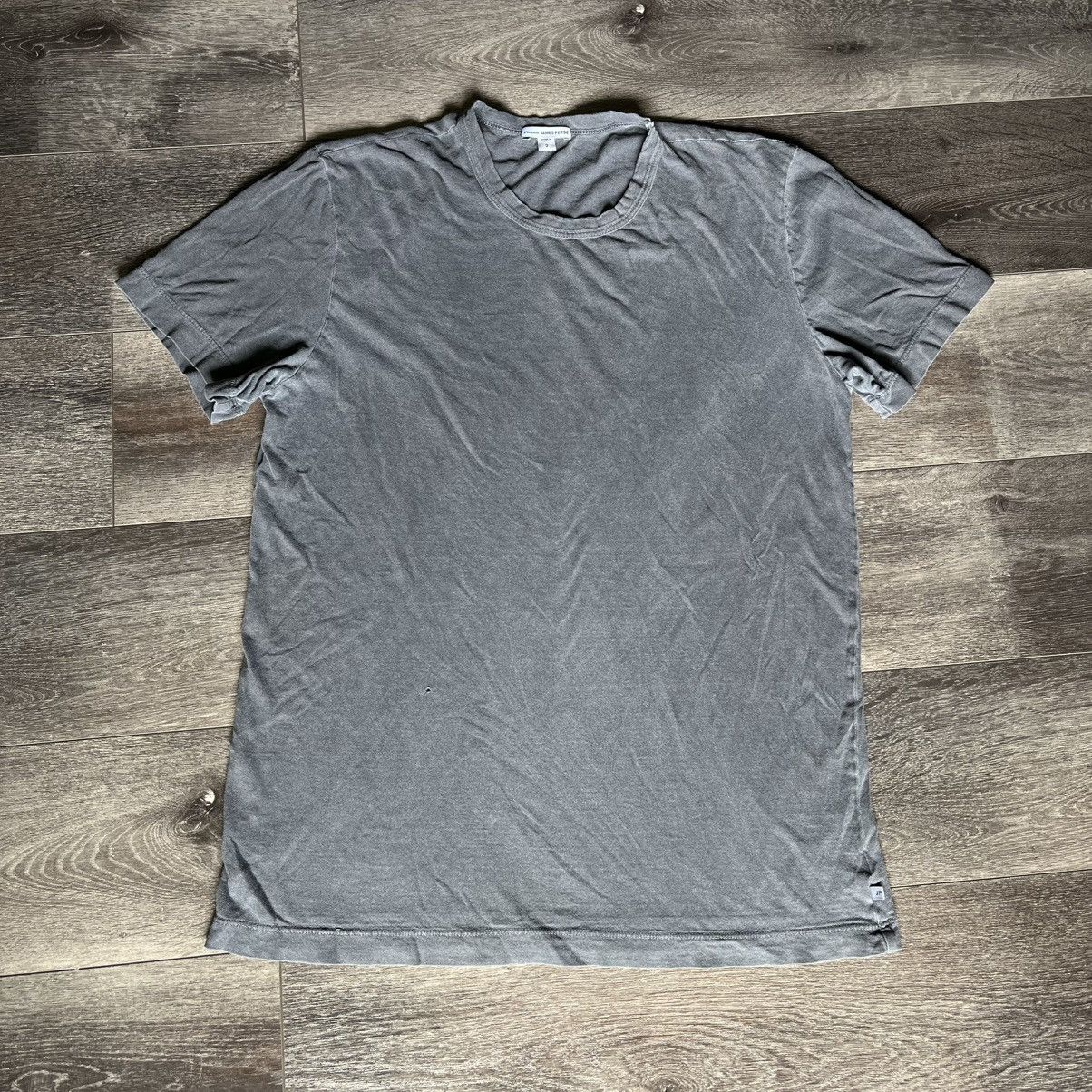 James Perse James Perse Standard Washed Charcoal Graphic Logo T Shirt Size US M / EU 48-50 / 2 - 2 Thumbnail