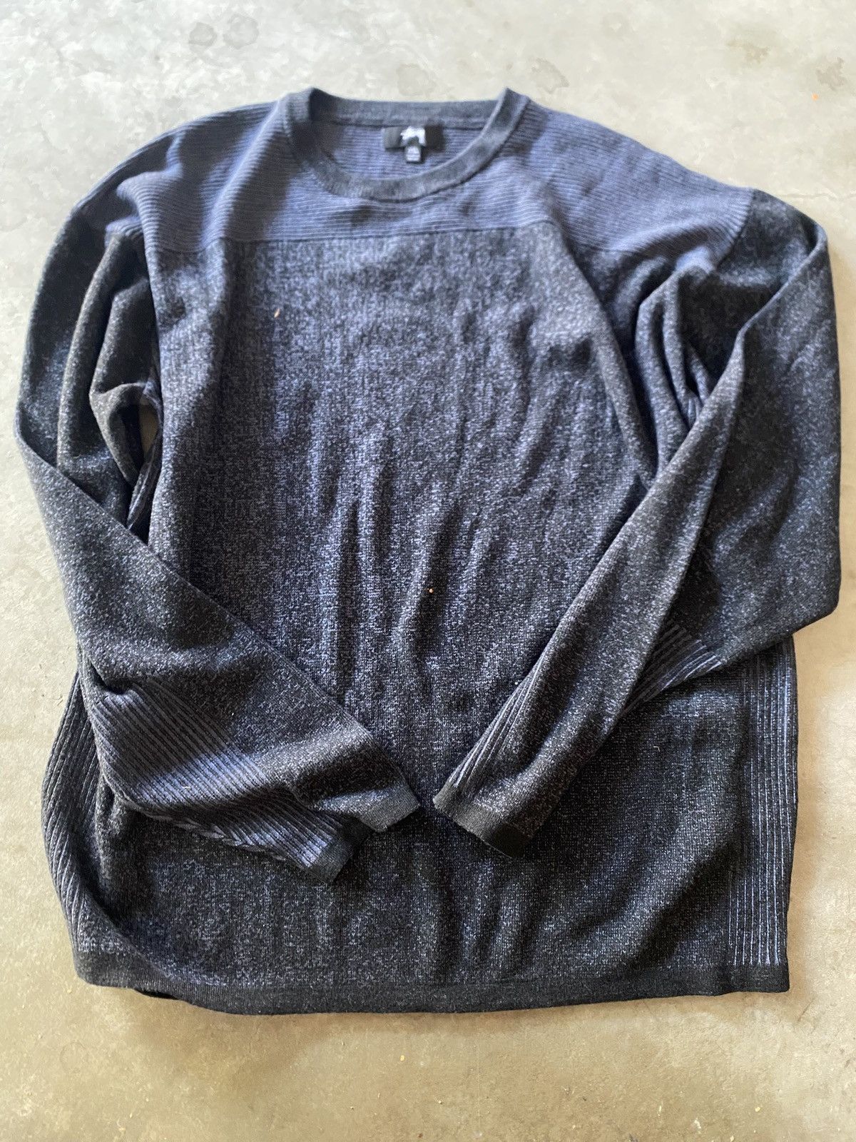 Stussy Navy Stussy Crewneck Pullover Size US XXL / EU 58 / 5 - 1 Thumbnail