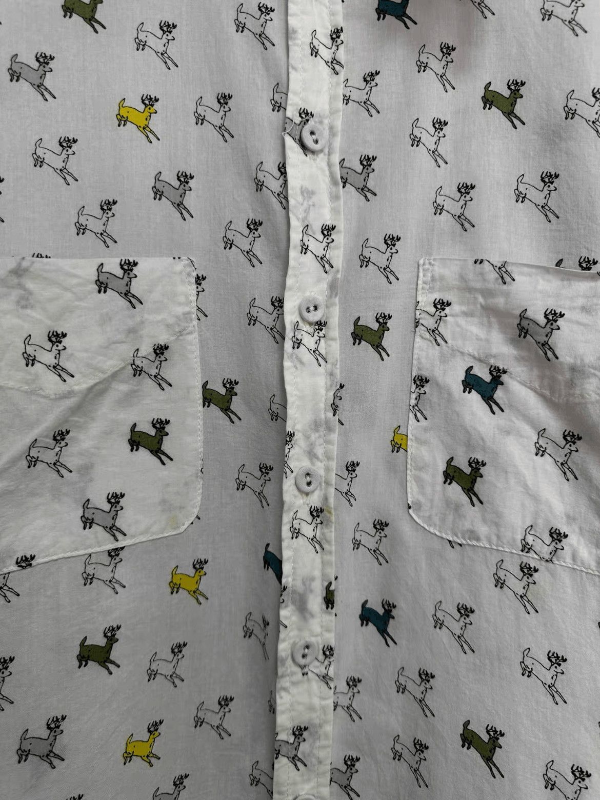Paul Harnden Shoemakers Paul Harnden Shoemakers Deer Pattern Shirt Size US XS / EU 42 / 0 - 5 Thumbnail