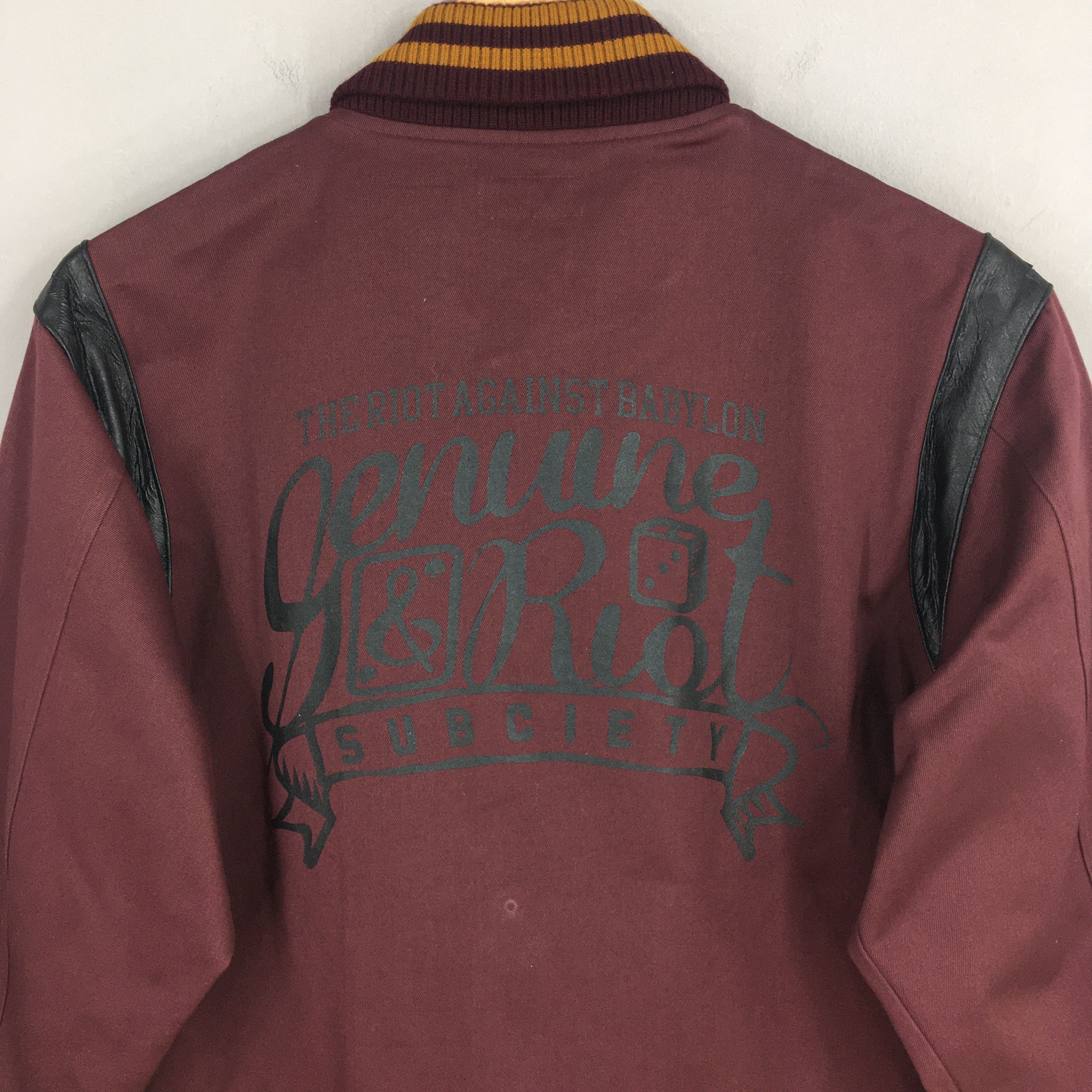 Japanese Brand Vintage Subciety Varsity Jacket XLarge Size US XL / EU 56 / 4 - 8 Thumbnail
