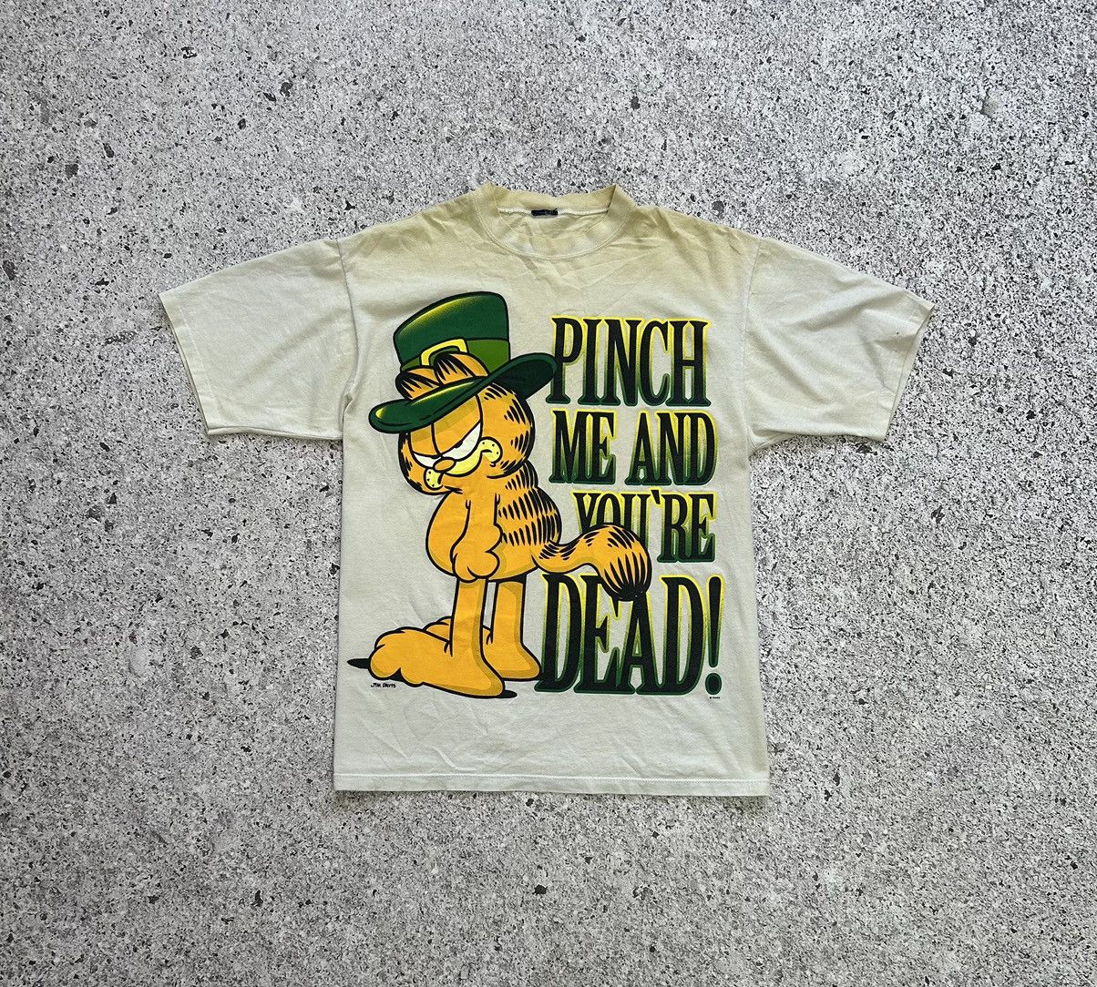 Cartoon Network × Vintage Vintage 90’s Pinch Me And You Are Dead Cat Garfield T-Shirt Size US L / EU 52-54 / 3 - 2 Thumbnail