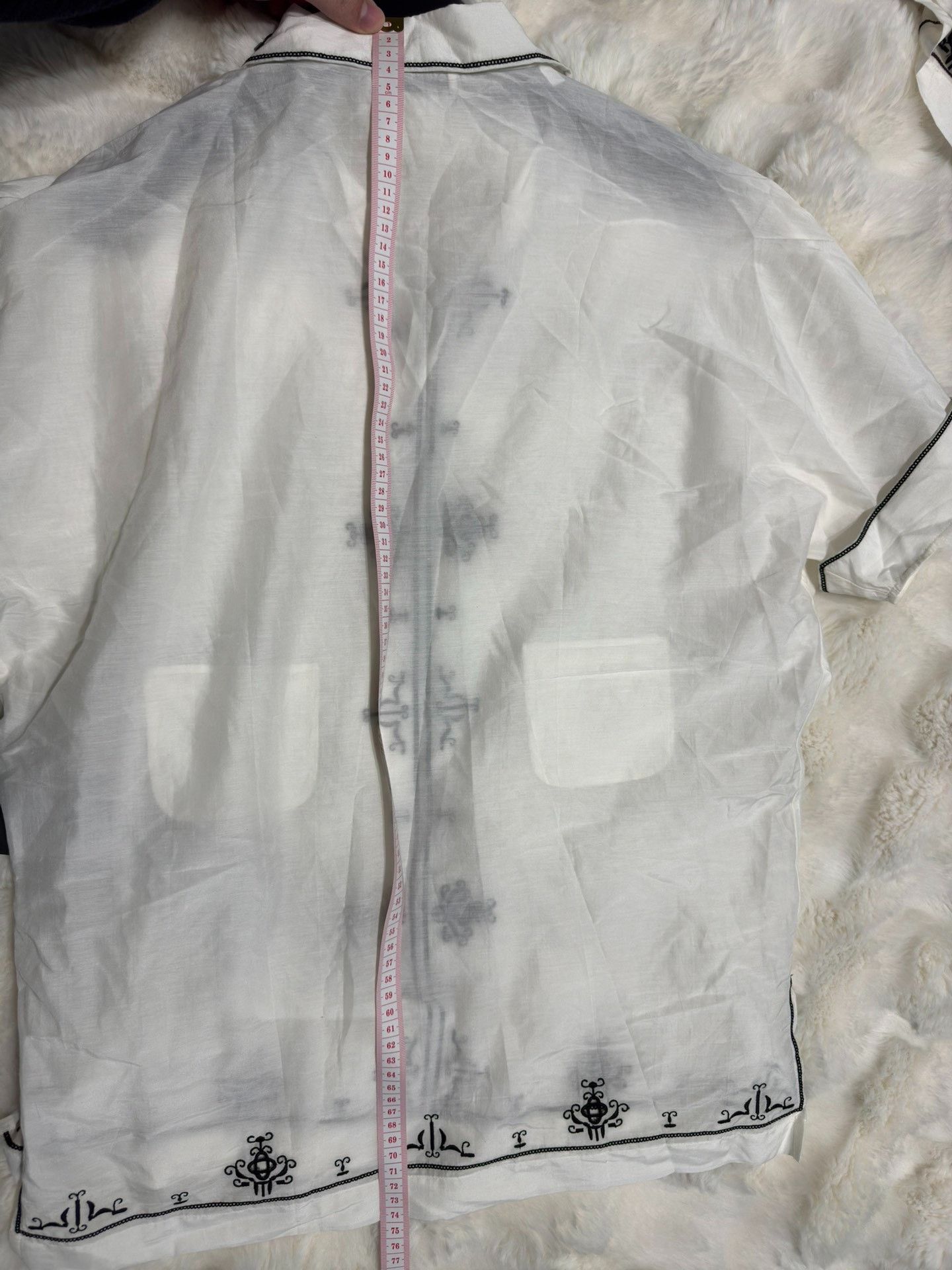 Saint Laurent Paris Saint laurent size 38 Palace Style Short Sleeve Shirt 2501- Size US S / EU 44-46 / 1 - 8 Thumbnail