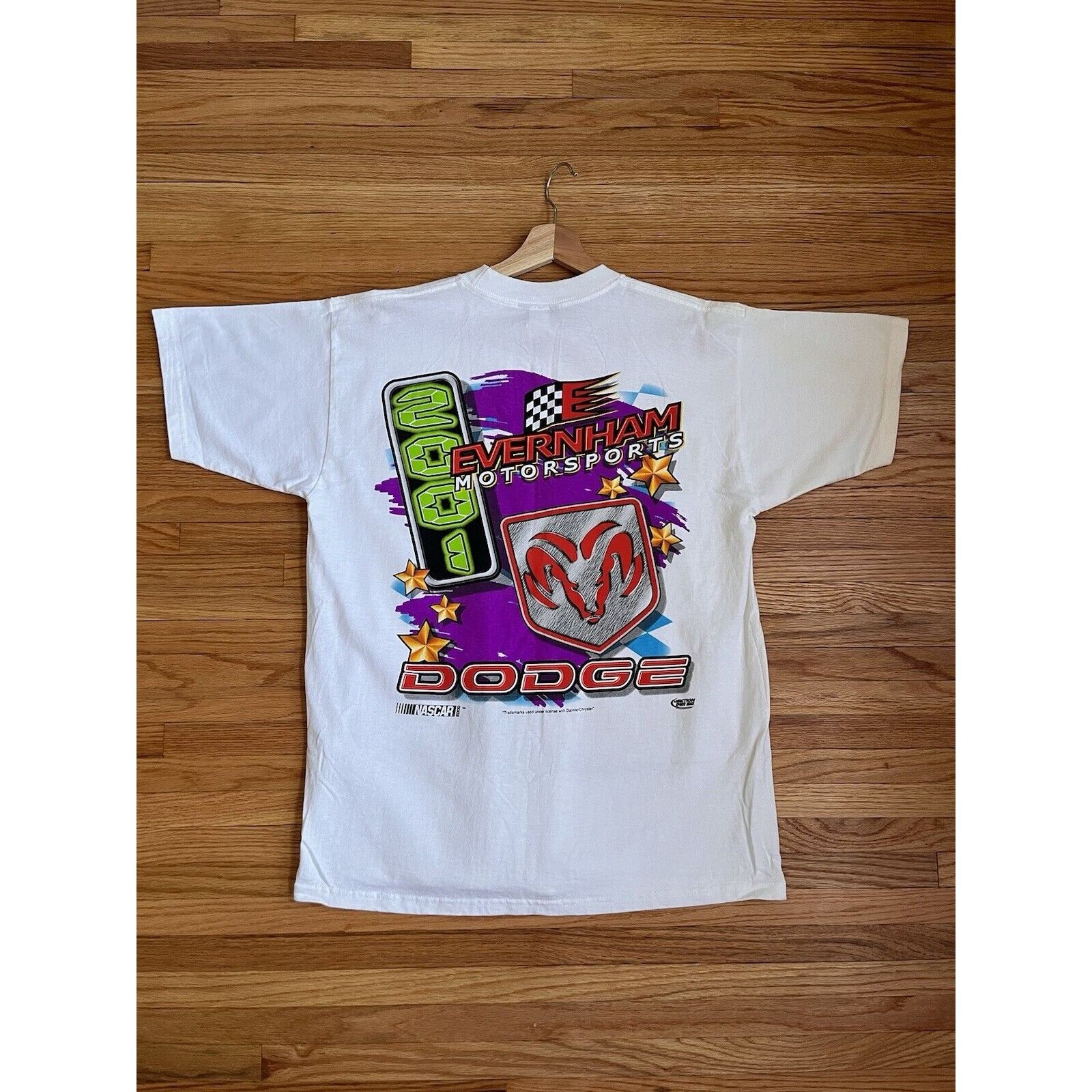 NASCAR NEW VINTAGE CHASE NASCAR 2001 RACING EVENHAM MOTORS DODGE T Size US M / EU 48-50 / 2 - 5 Thumbnail
