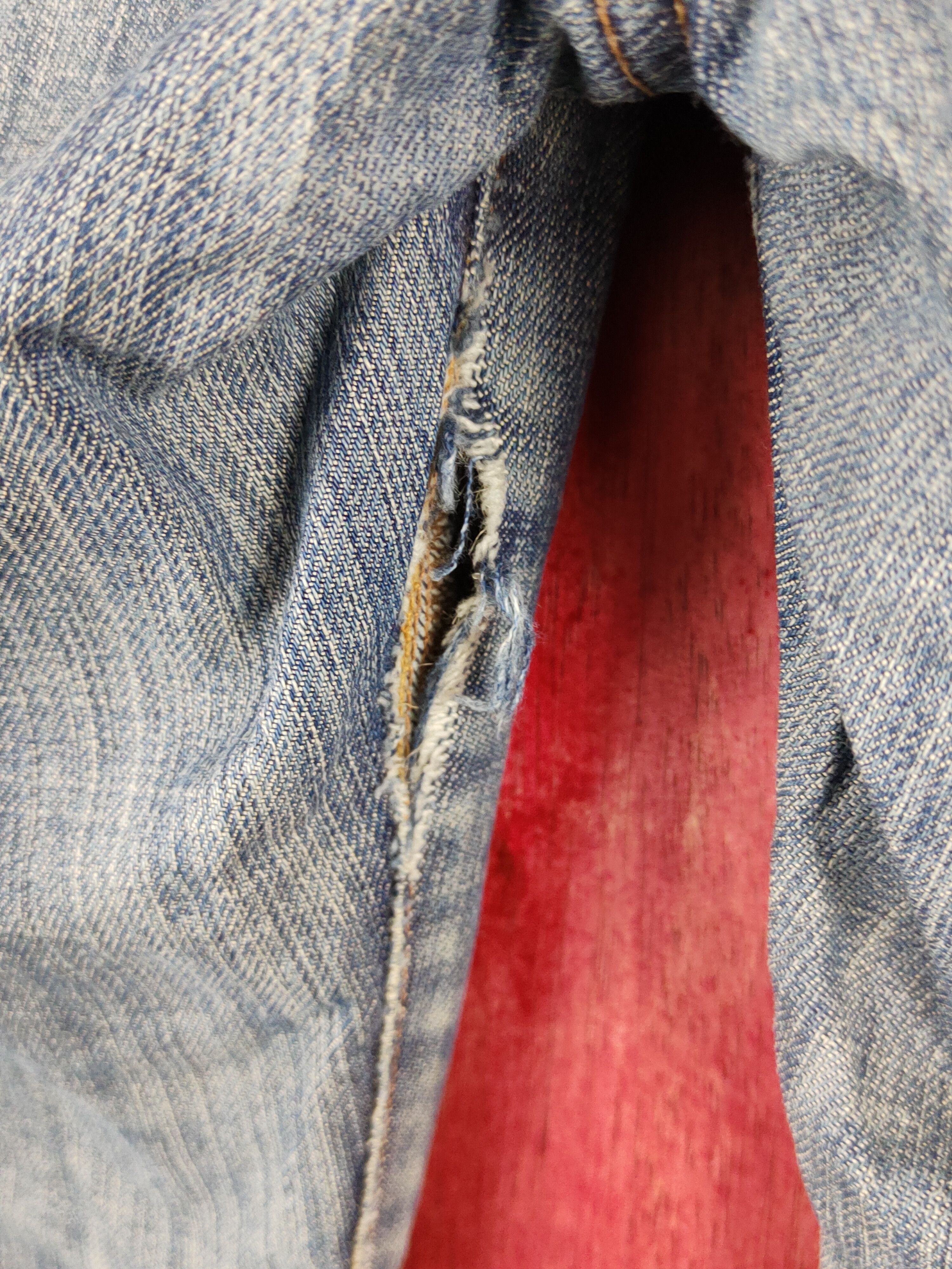 Japanese Brand Uniqlo Blue Faded Distressed Ripped Jeans #S2221 Size 28" / US 6 / IT 42 - 8 Thumbnail