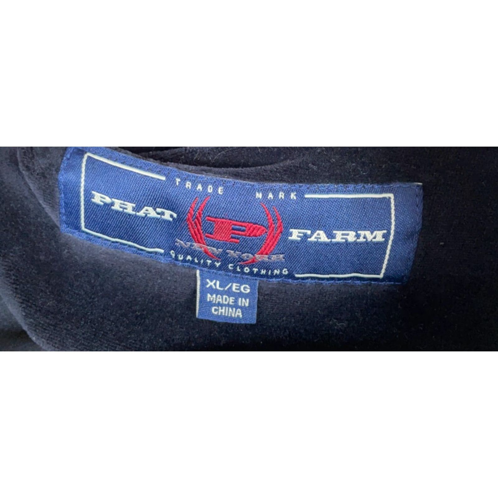 Phat Farm VINTAGE Phat Farm Velour Track Jacket Men's XL Black Zip Up Y2K Streetwear Size US XL / EU 56 / 4 - 3 Thumbnail