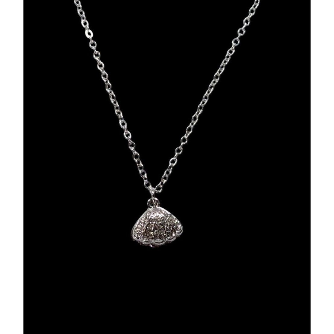Other Mermaidcore Glam Opening Shell Rhinestone Pendant Necklace W Size ONE SIZE - 4 Thumbnail