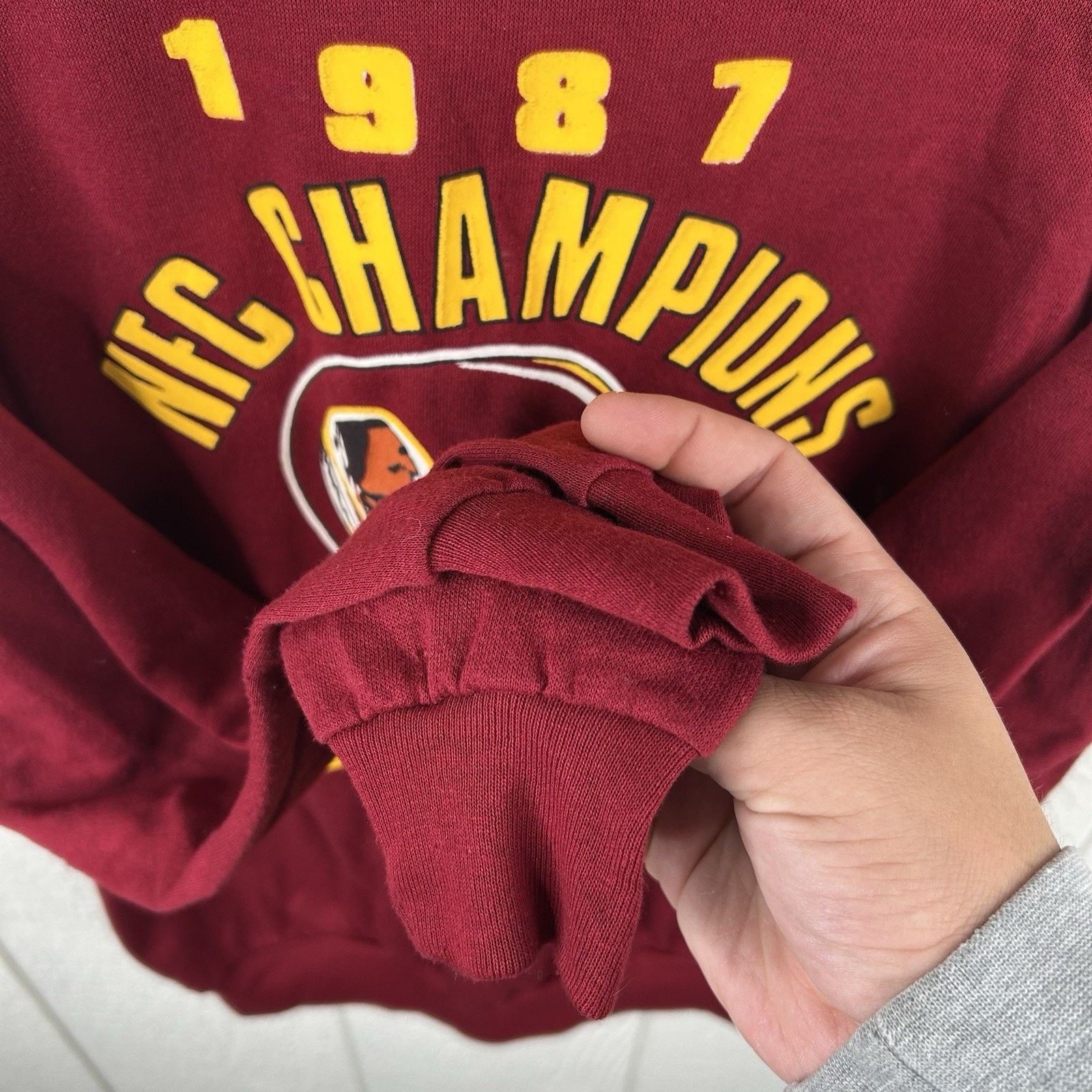 Other UK NFL Washington Redskins NFC Championship Crew Size Large Size US L / EU 52-54 / 3 - 6 Thumbnail