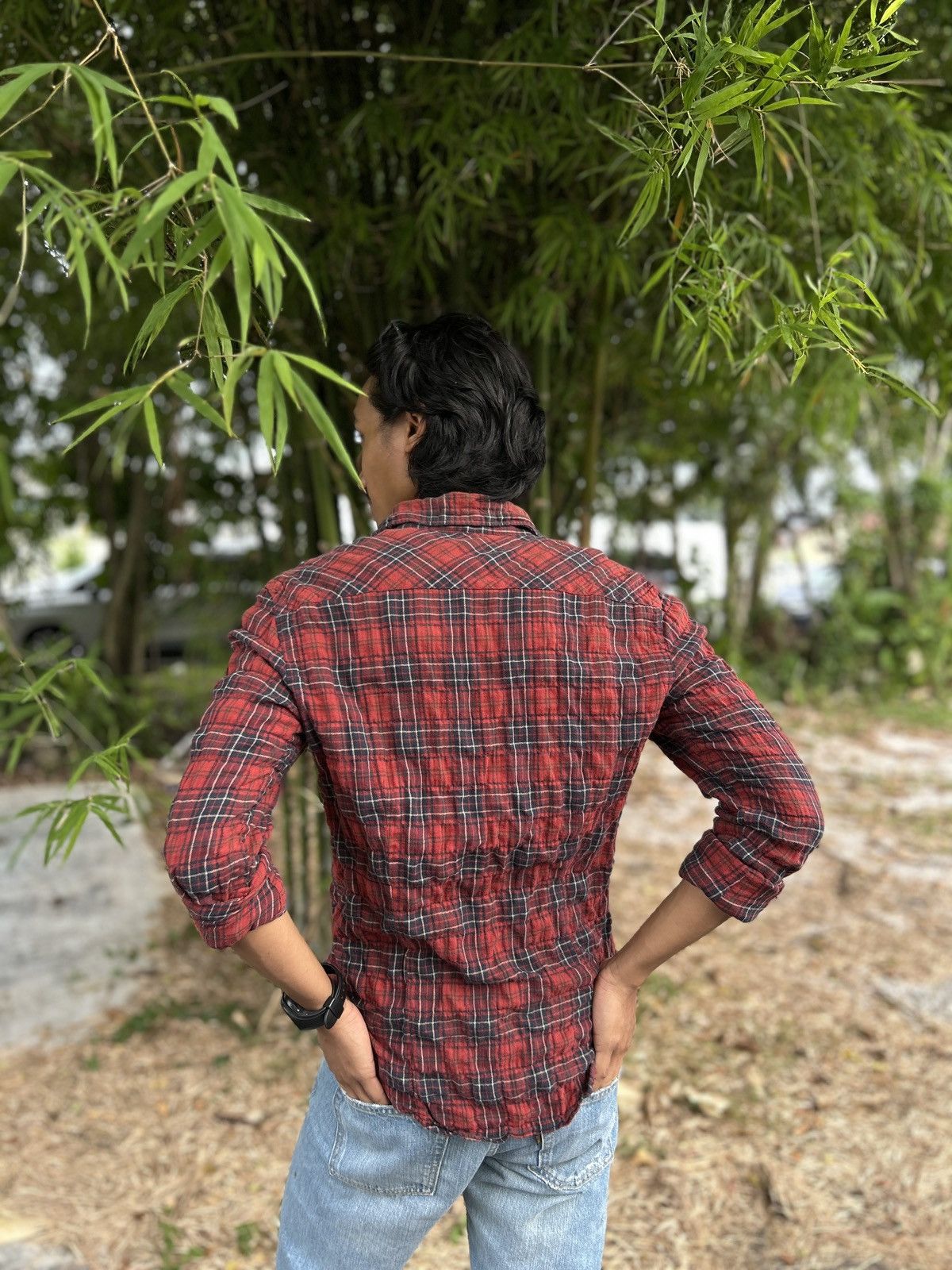 STILL BY HAND Still by Hand - Red Flannel Size US M / EU 48-50 / 2 - 5 Thumbnail