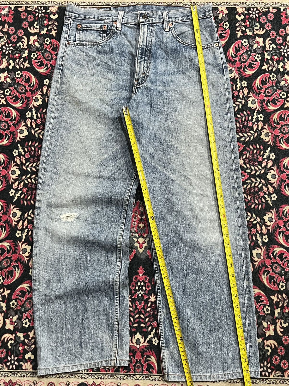 Levi's (33x34) Vintage Y2K Levi’s 503 Blue Washed Loose Cut Jeans Size US 33 - 12 Thumbnail