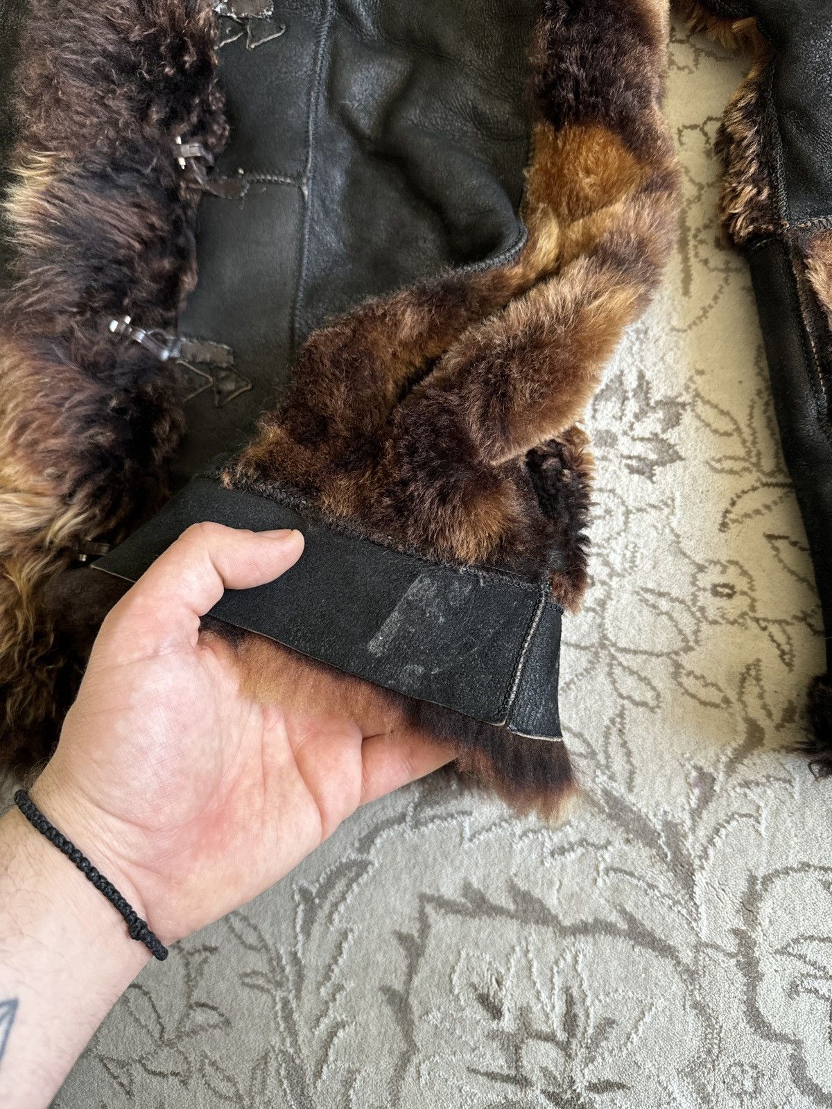 Japanese Brand Vintage Faux Fur Leather Hooded Coat Jacket LGB Ifsixwasnine Size M / US 6-8 / IT 42-44 - 7 Thumbnail