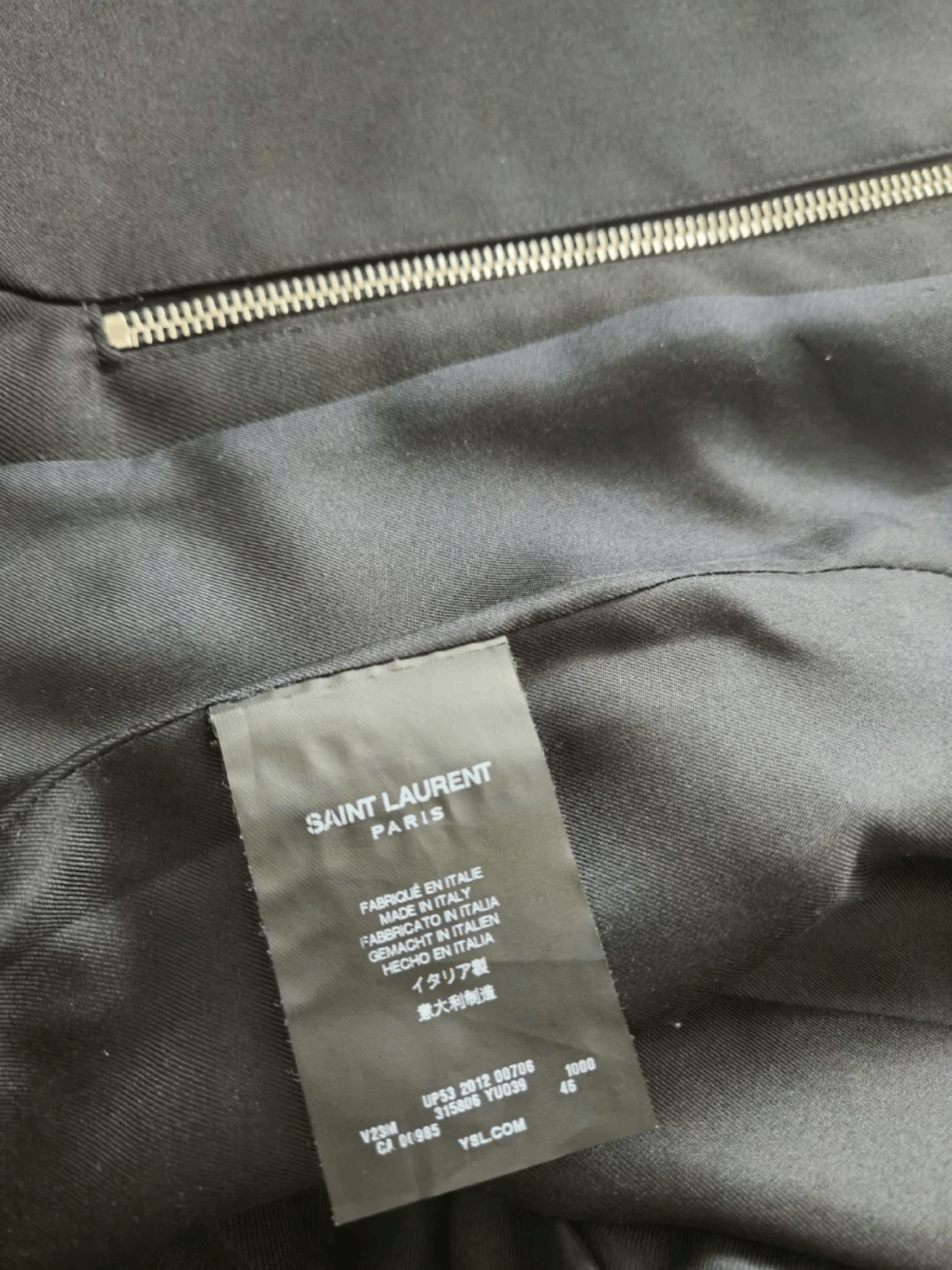 Saint Laurent Paris Sz 46 Saint Laurent Paris Runway Zipper Jacket Size US S / EU 44-46 / 1 - 7 Thumbnail