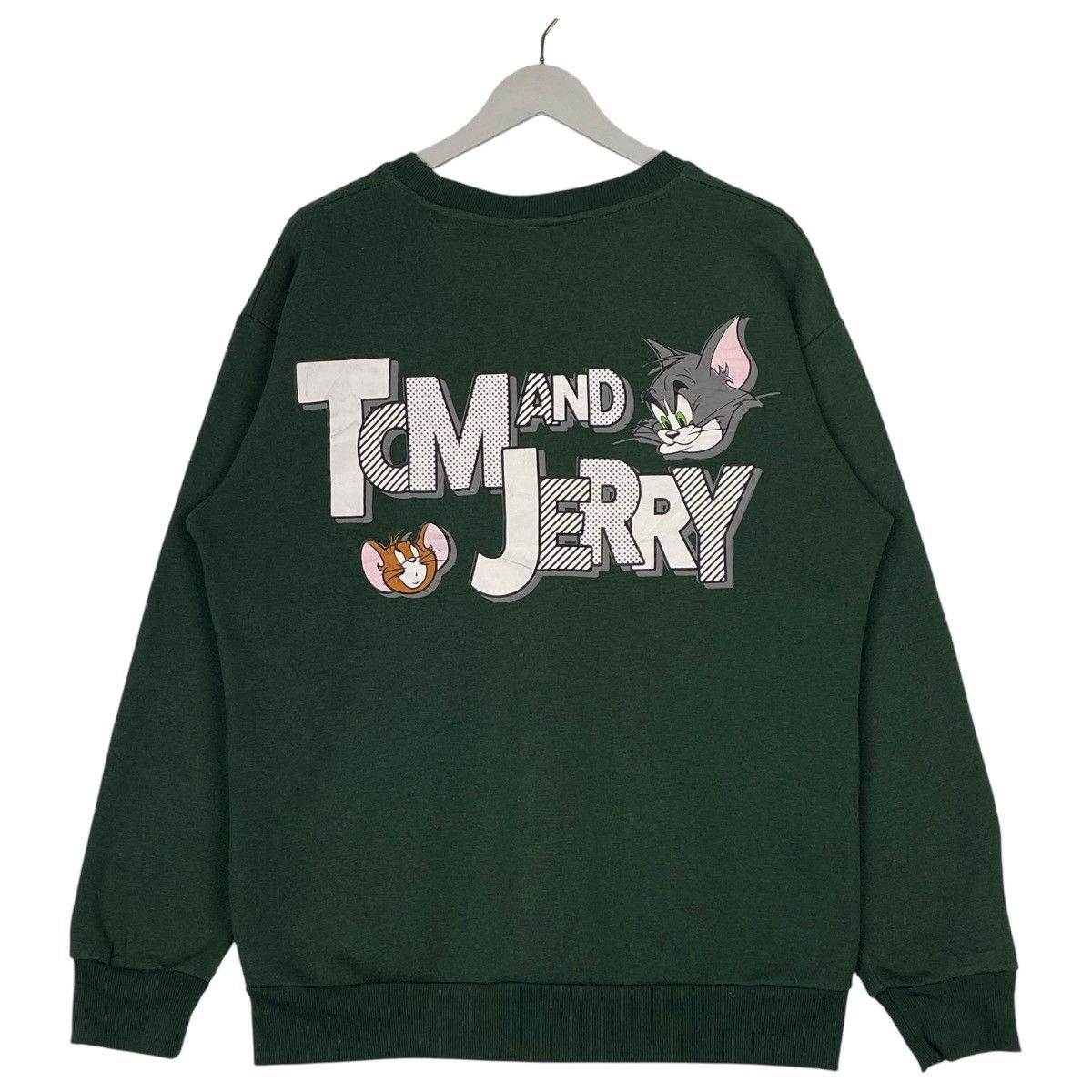 Designer × Vintage Vintage Tom&Jerry Printed Crewneck Sweatshirt Green Size L / US 10 / IT 46 - 5 Thumbnail