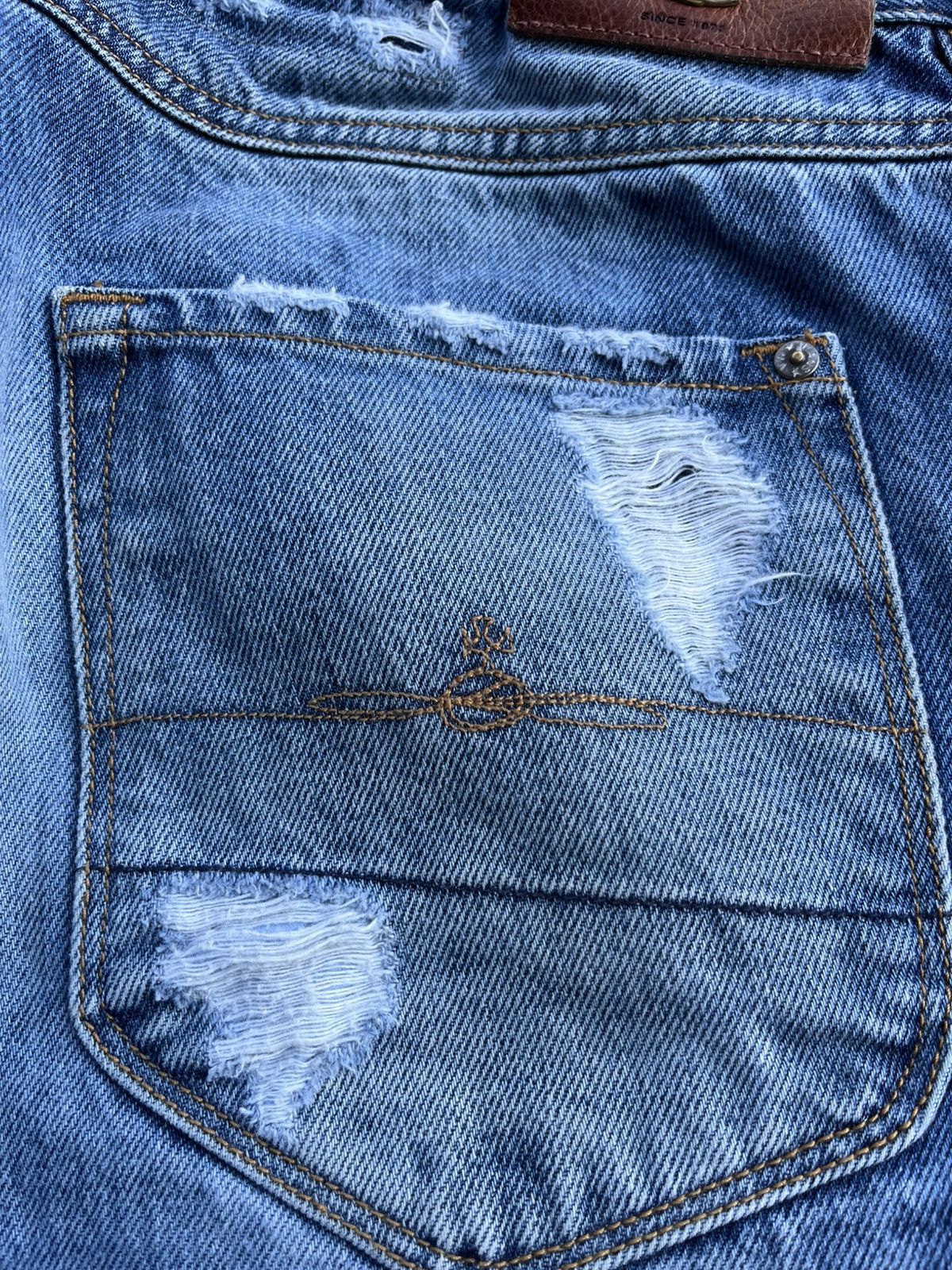 Vivienne Westwood Vivienne Westwood Rock N’ Roll Skinny Distressed Faded Jeans Size US 32 / EU 48 - 18 Thumbnail