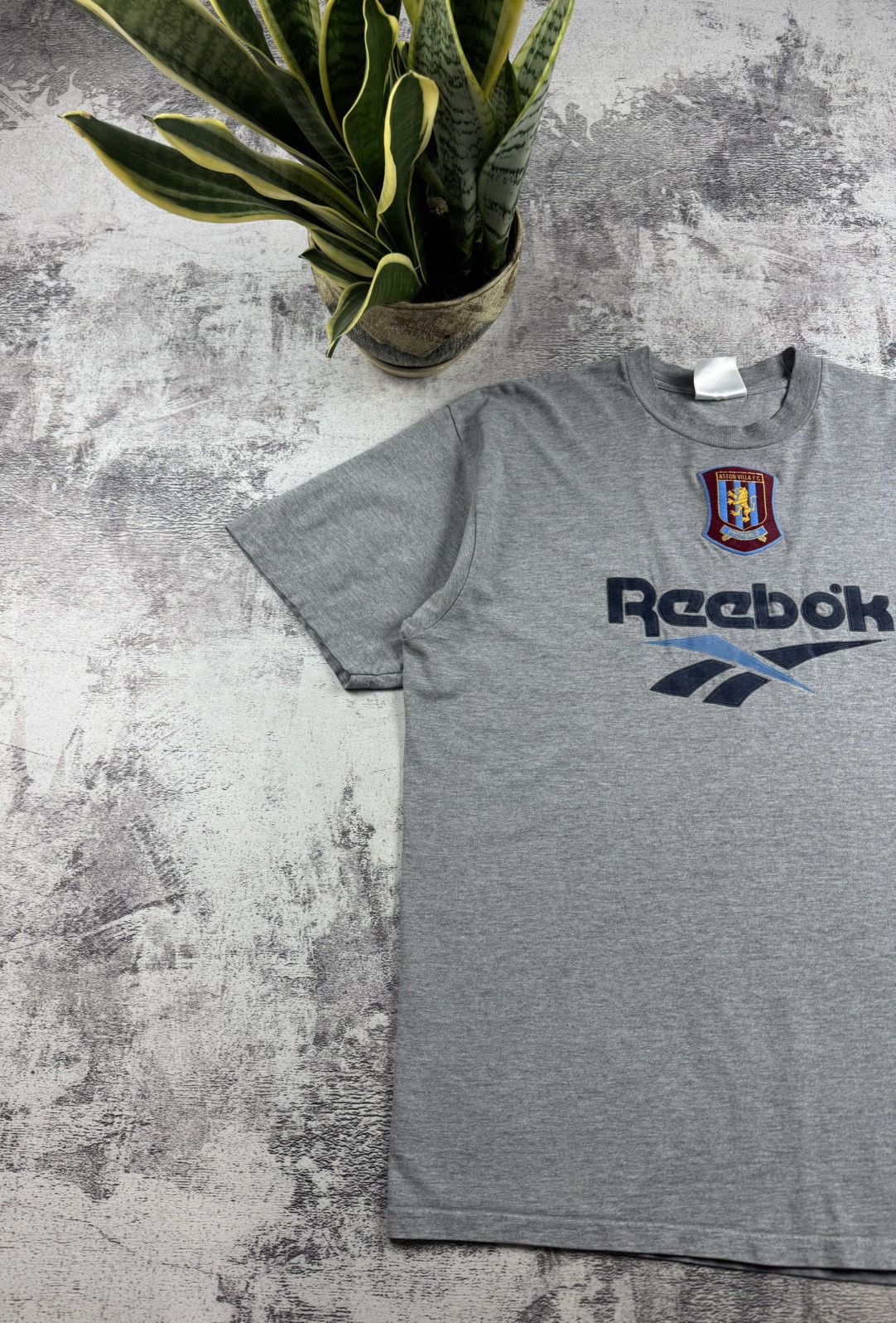 Reebok Aston Villa 1996 1997 Vintage Reebok Cotton Soccer Football T Shirt Jersey Tee Size US XL / EU 56 / 4 - 2 Thumbnail