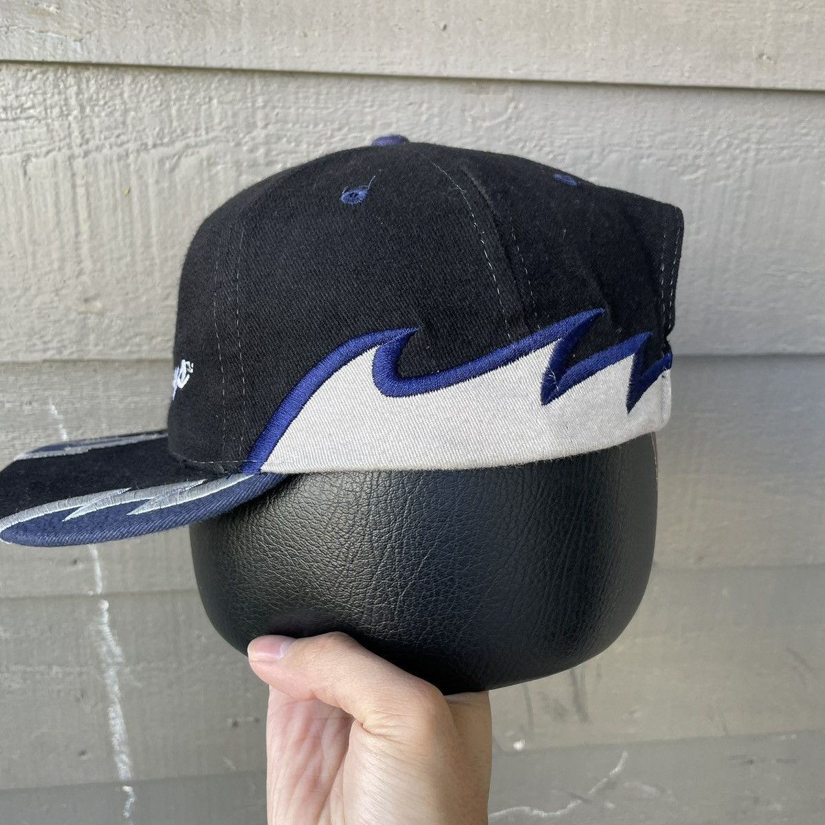 Drew Pearson Vintage Dallas Cowboys Drew Pearson Flame Snapback Hat Black Size ONE SIZE - 3 Thumbnail