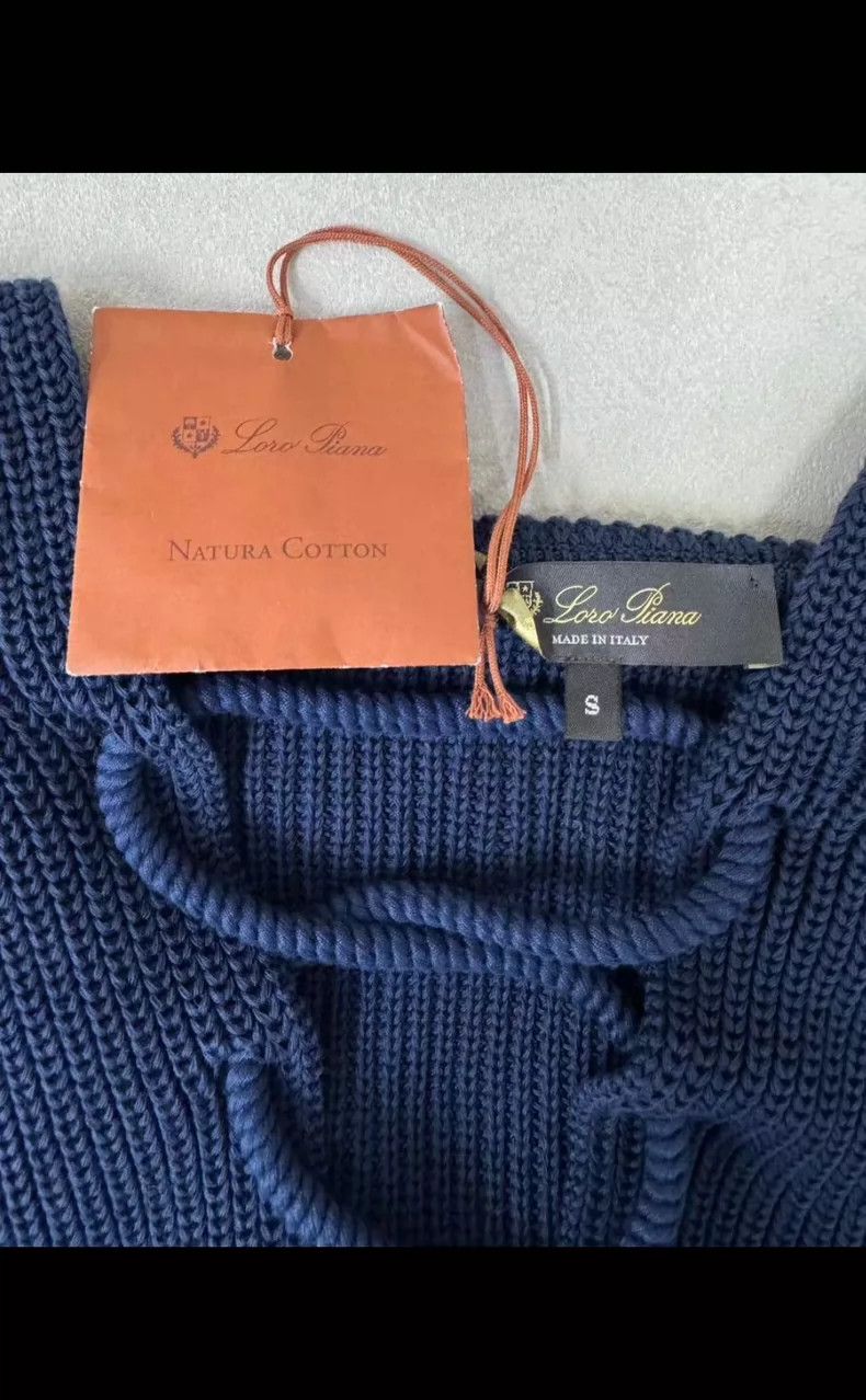 Loro Piana LORO PIANA Ms.Tibetan blue knit sweater with hood Size S / US 4 / IT 40 - 7 Thumbnail