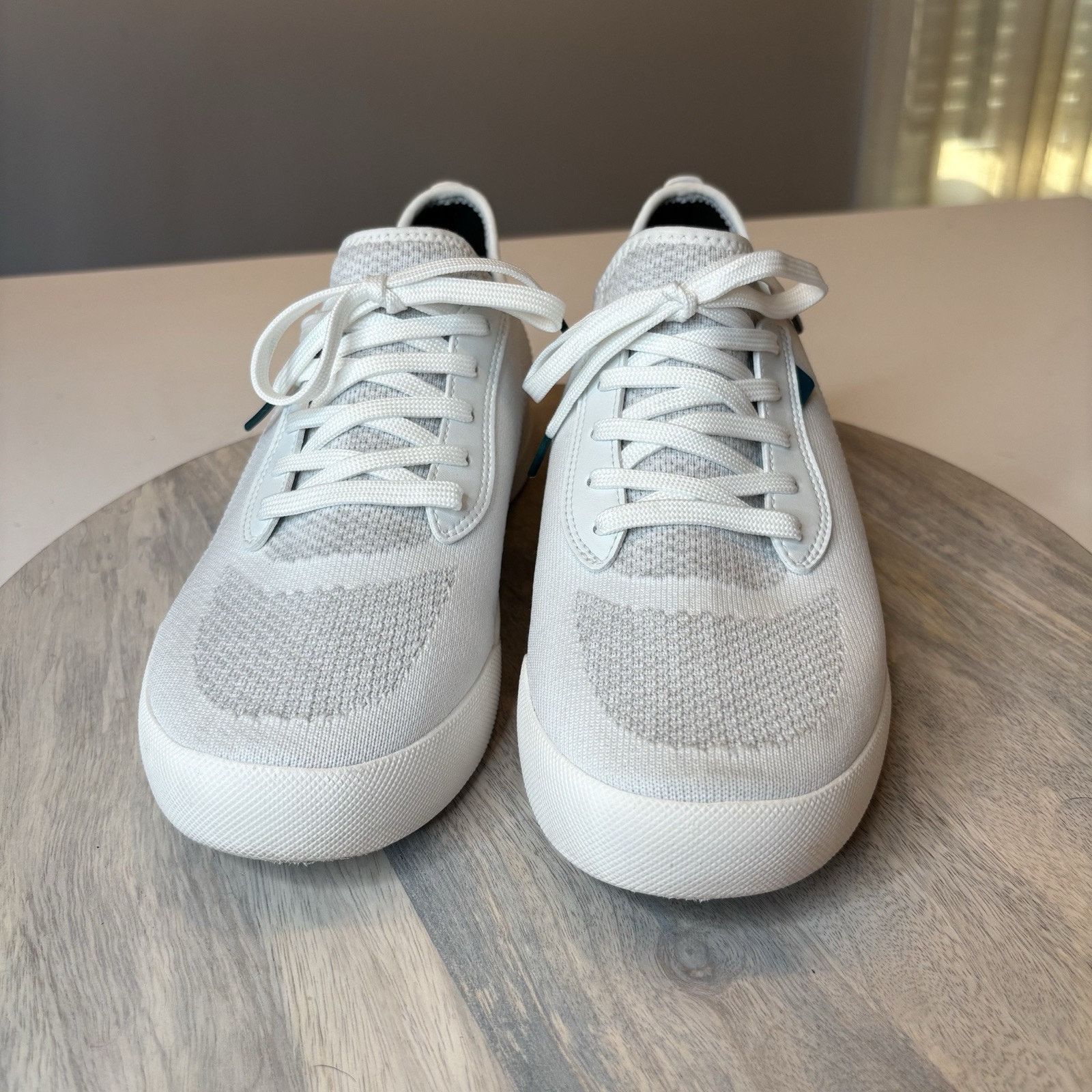 Vessi Vessi Weekend Unisex White Knit Sneakers Men's Sz 8 Wmn's 9 Size US 8 / EU 41 - 4 Thumbnail