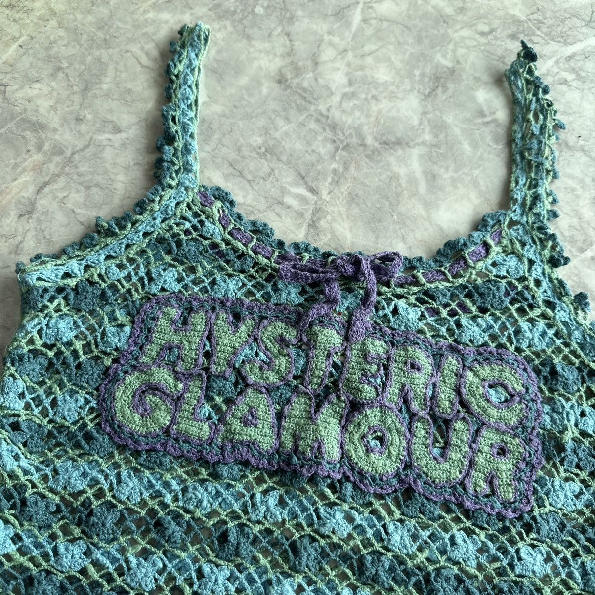 Hysteric Glamour 1990s Hysteric Glamour Crochet Knitted Camisole Size S / US 4 / IT 40 - 2 Thumbnail