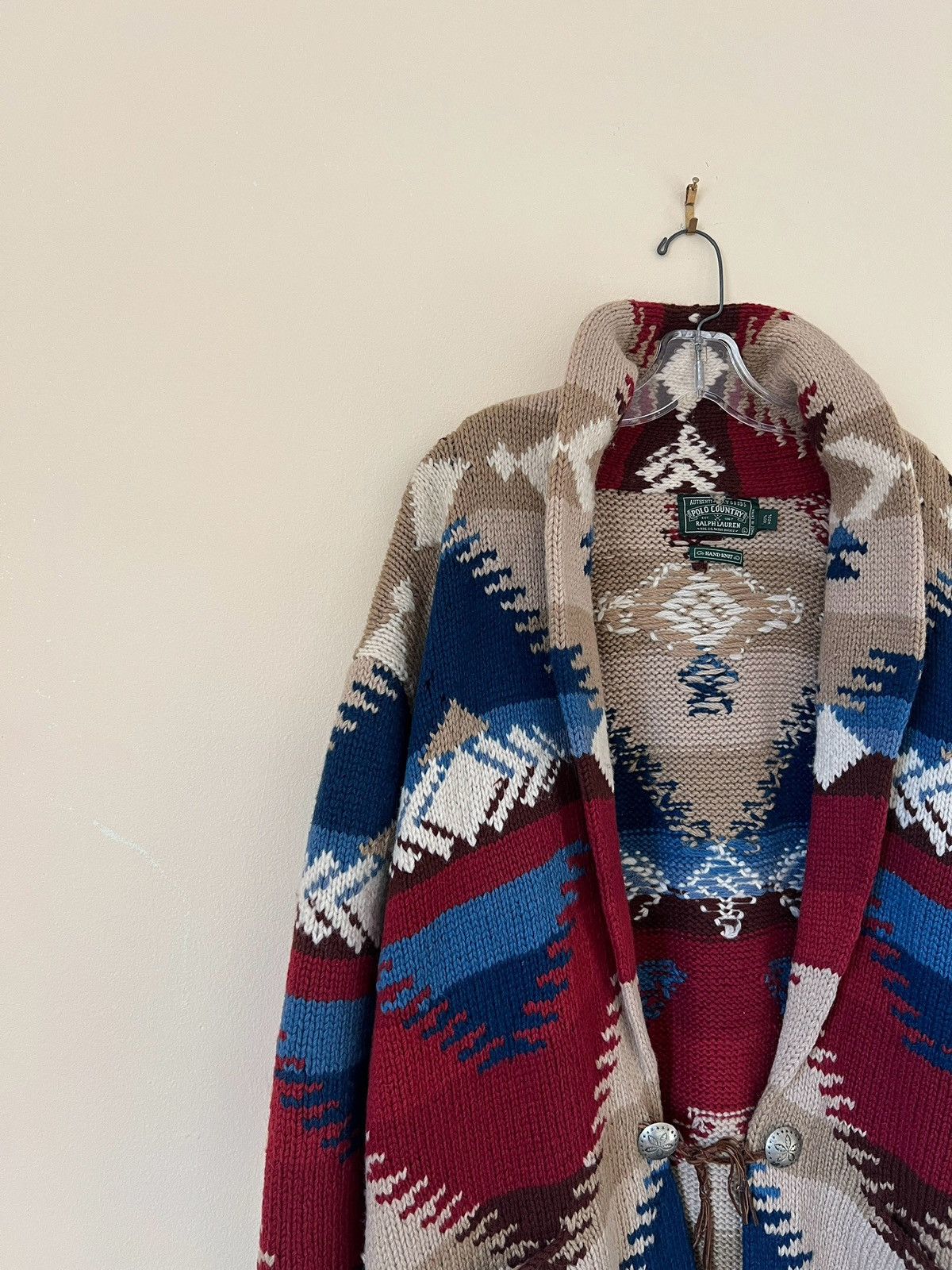 Polo Ralph Lauren Rare❗️Vintage Ralph Lauren Country Hand Knit Sweater Cardigan Size US L / EU 52-54 / 3 - 19 Thumbnail