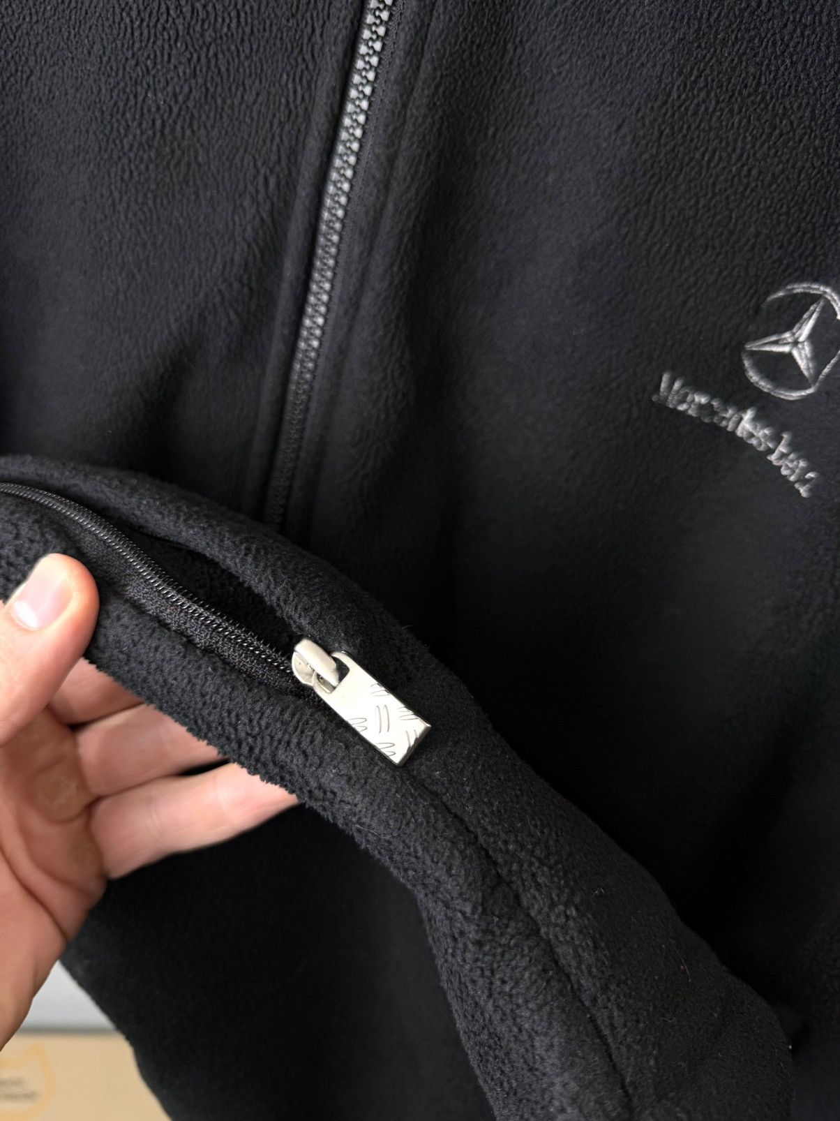 Mercedes-Benz Vintage Mercedes Benz Fleece Sweater Jacket Size US M / EU 48-50 / 2 - 5 Thumbnail
