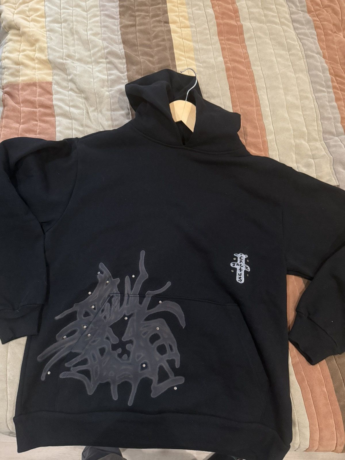 Travis Scott Cactus Jack Studded Pullover Hoodie Black Size US M / EU 48-50 / 2 - 1 Thumbnail