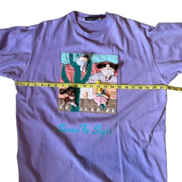 Vintage Vintage Santa Fe southwest embroidered patchwork single stit Size ONE SIZE - 4 Thumbnail