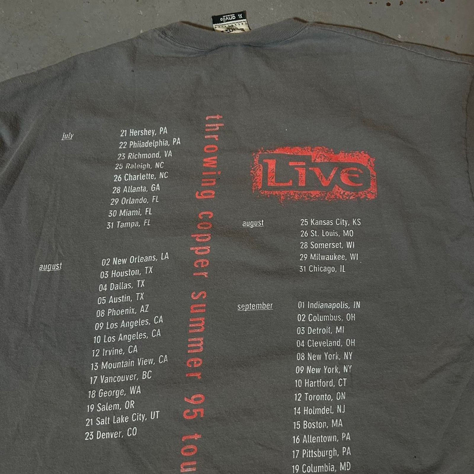 Star Wars 90s 1995 throwing copper band tee shirt Size US XL / EU 56 / 4 - 8 Thumbnail