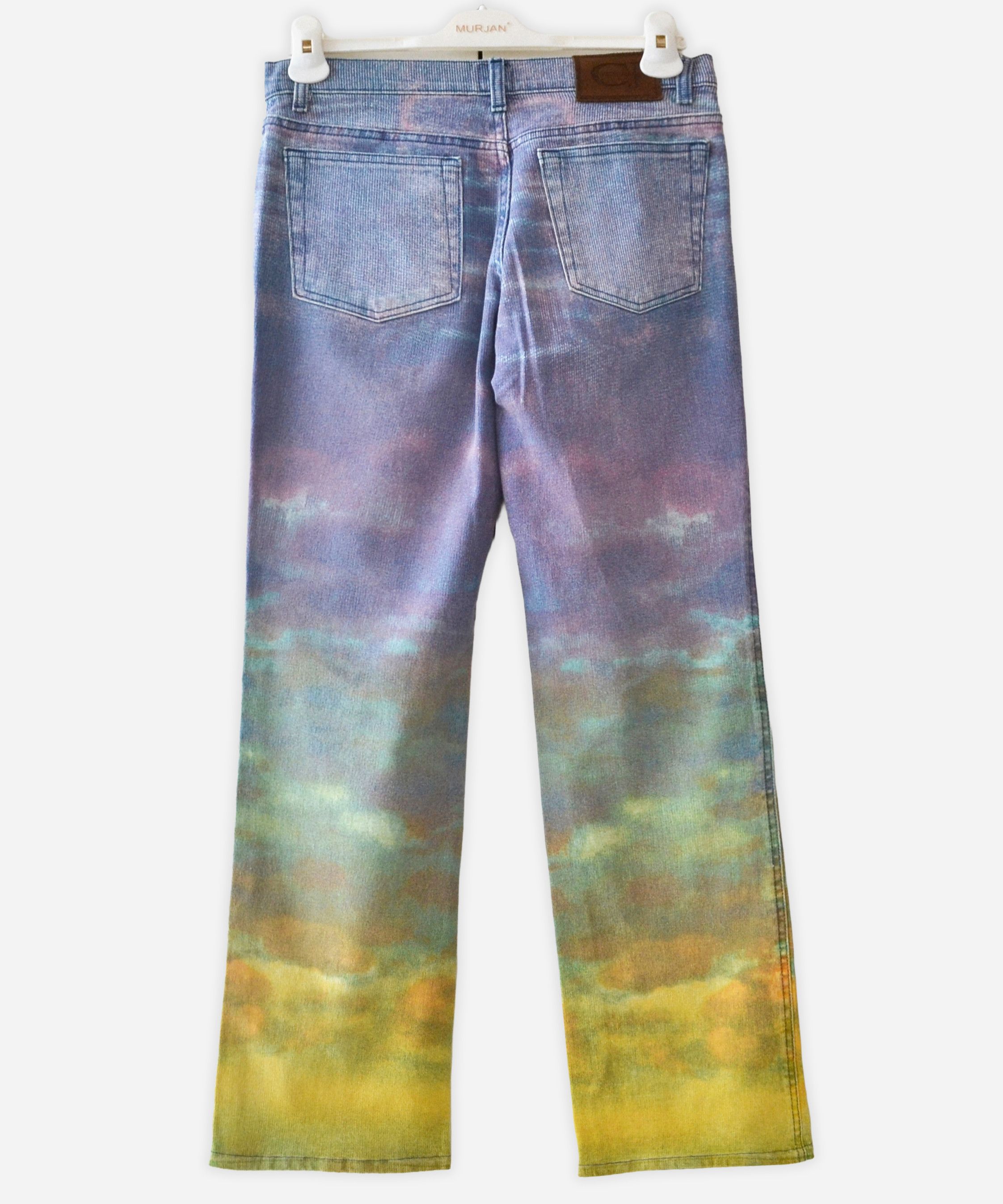 Roberto Cavalli ROBERTO CAVALLI Jeans Printed Purple Womens Vintage Pants Size 27" / US 4 / IT 40 - 6 Thumbnail