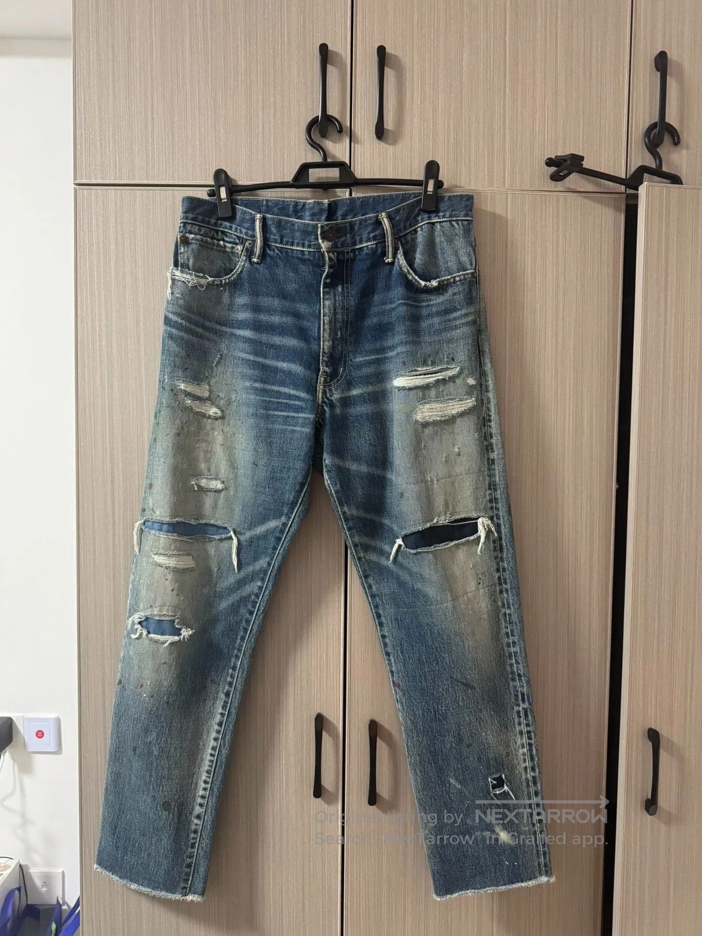 Visvim visvim journeyman crash jeans 20ss. Size US 34 / EU 50 - 1 Thumbnail
