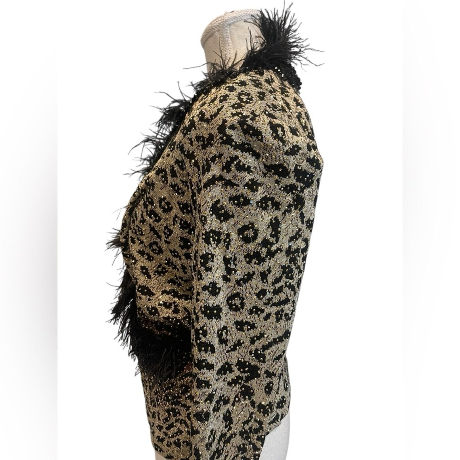St. John St. John Studded Chic Leopard Print Sweater Sz:12 Size XL / US 12-14 / IT 48-50 - 7 Thumbnail