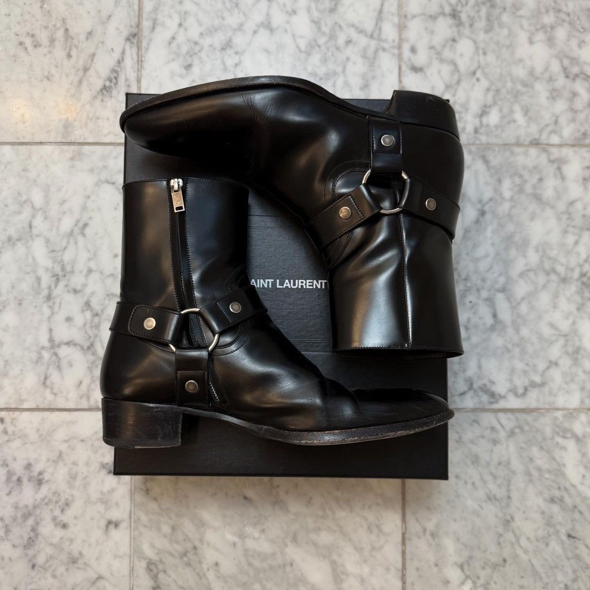 Saint Laurent Paris Saint Laurent Paris Wyatt Harness Boots Size US 9.5 / EU 42-43 - 3 Thumbnail