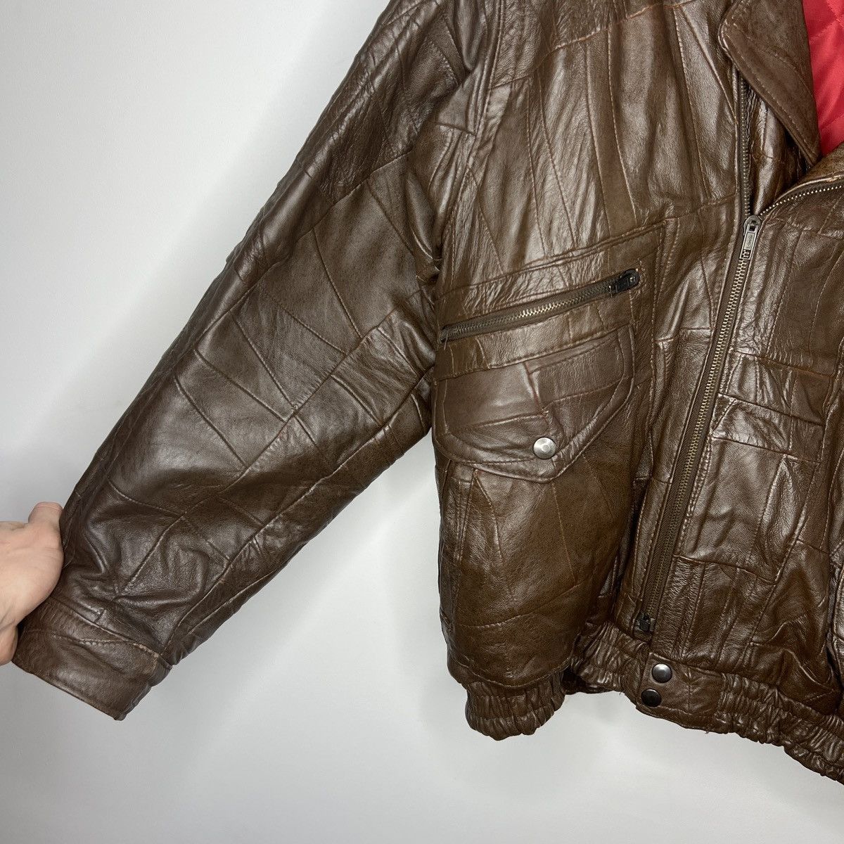 Vintage Vintage Real Leather Jacket Biker Black Rare Luxury Ramones Size US L / EU 52-54 / 3 - 8 Thumbnail
