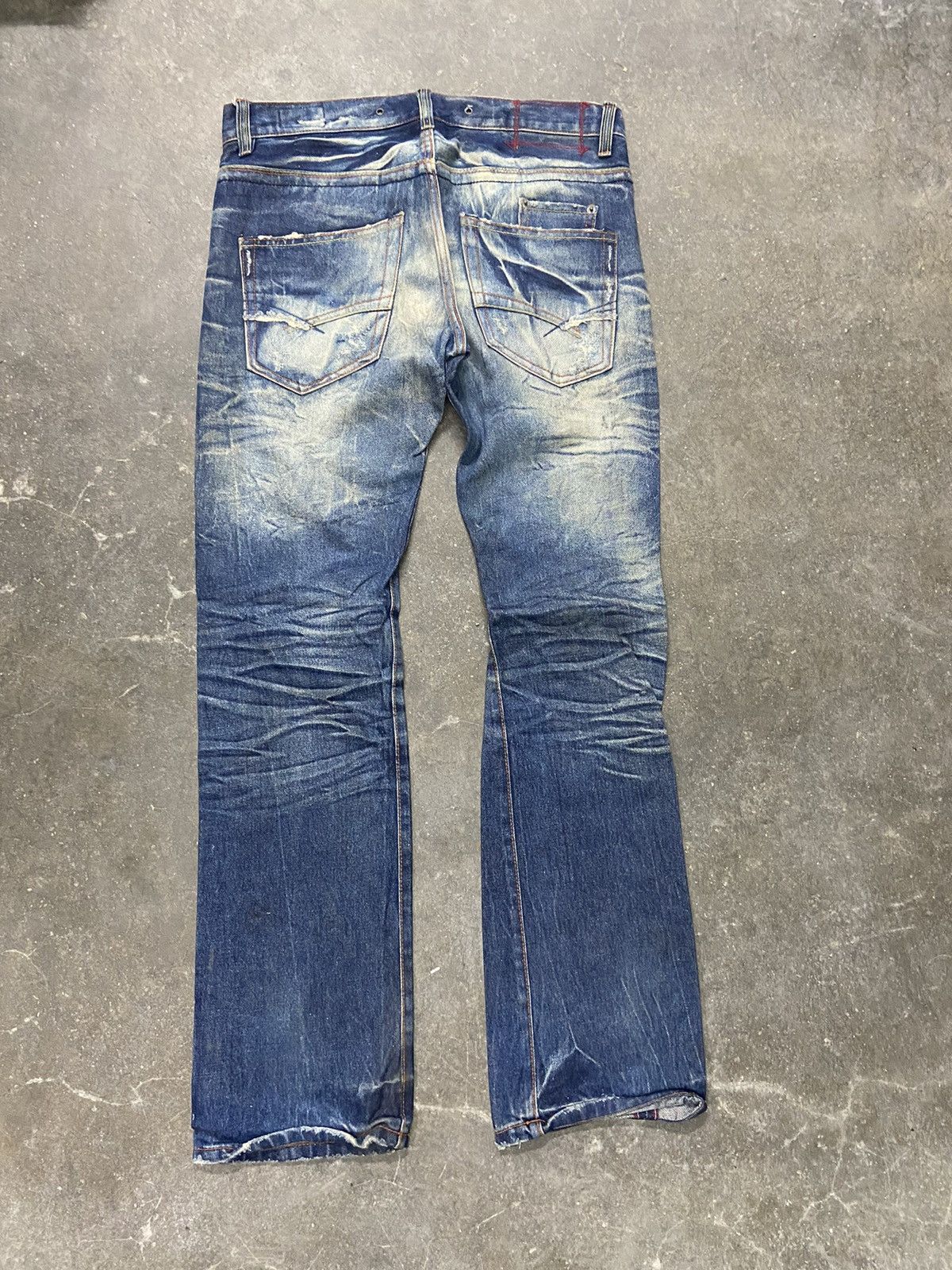 TOYS McCOY 🔥 Stain wash and distressed Mc Coy jeans Size US 34 / EU 50 - 7 Thumbnail